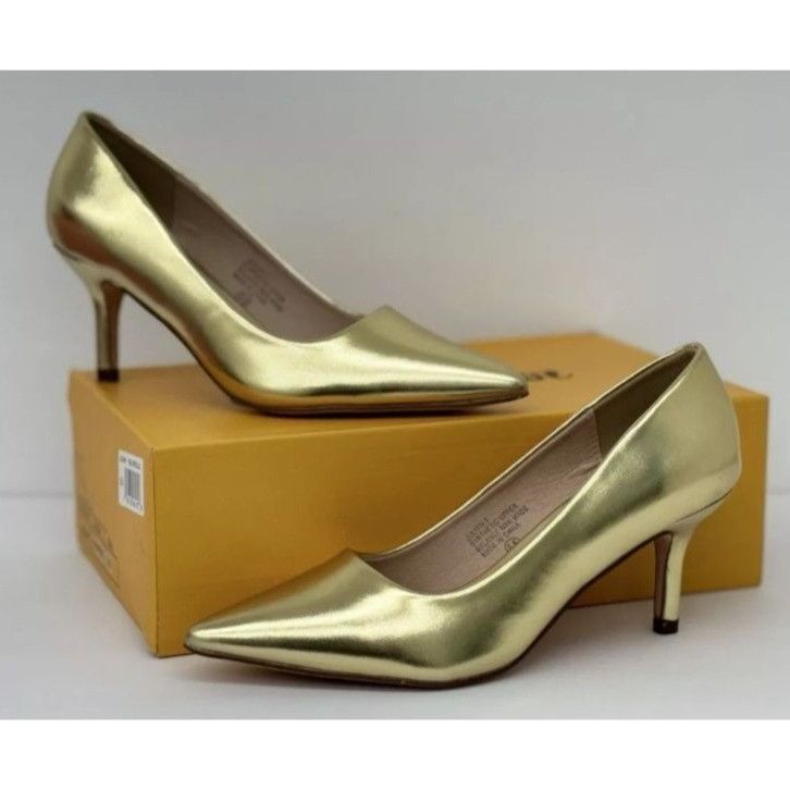 Other CHASE+CHLOE/ Julian-1/ Gold Metallic / Pointed-Toe Heels Wit Size US 5.5 / IT 35.5 - 6 Thumbnail