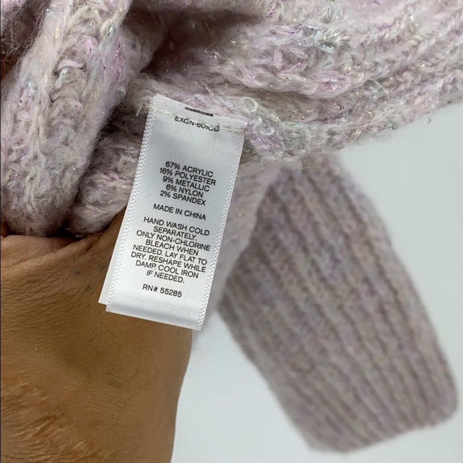 Express Express cowl lavender light metallic sheen oversized cozy Size S / US 4 / IT 40 - 5 Thumbnail