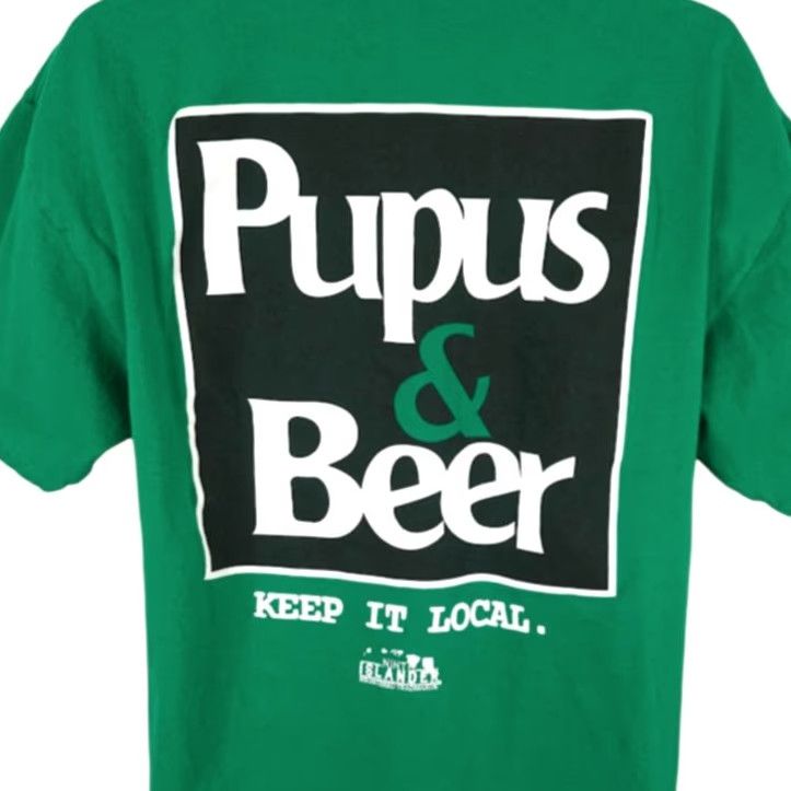 Vintage Ninth Islander Pupus & Beer T Shirt Mens XL Green Hawaiian Hawaii Surf Beer Size US XL / EU 56 / 4 - 2 Thumbnail