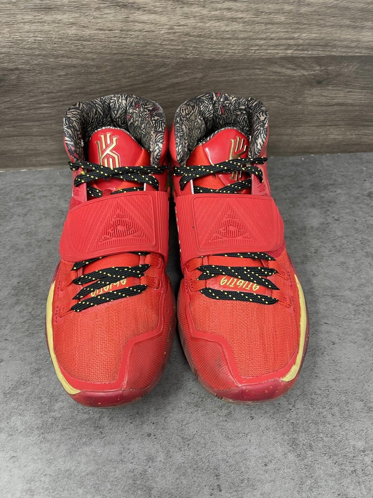 Nike Nike Kyrie 6 Shoes Mens Size 7.5 Red Gold Trophies Size US 7.5 / EU 40-41 - 3 Thumbnail