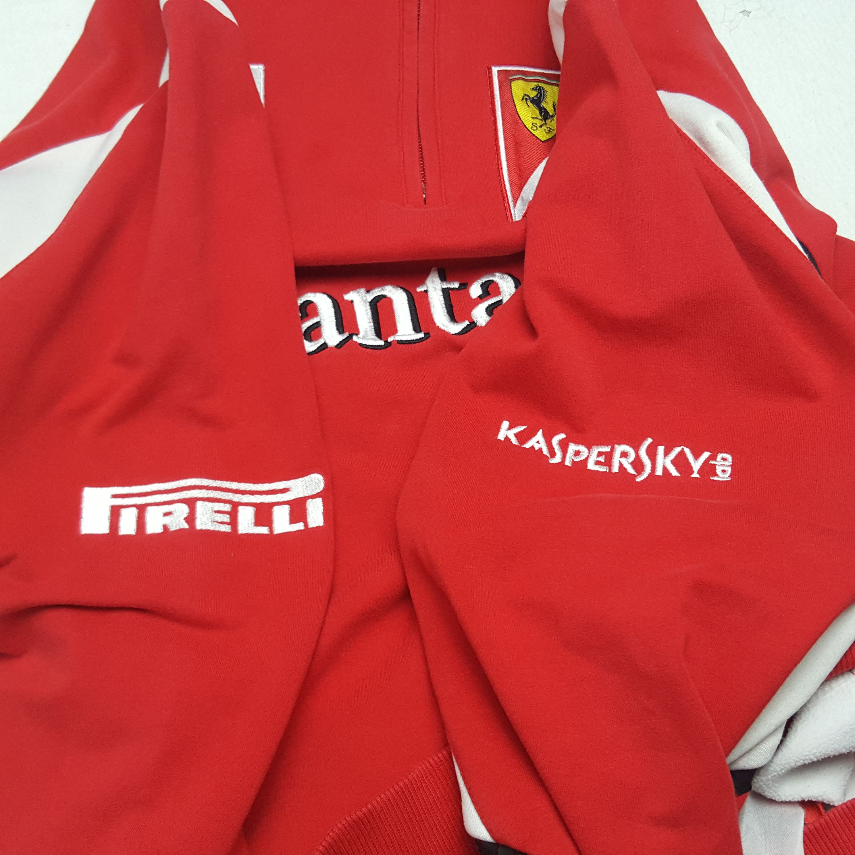 Ferrari × Puma × Vintage Vintage Puma x Shell Santander Half Zipper Jacket Size US M / EU 48-50 / 2 - 11 Thumbnail