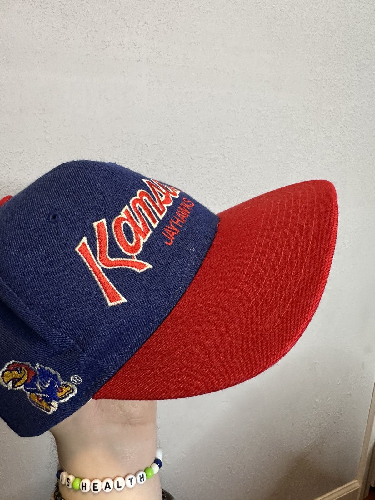 Sports Specialties Kansas Jayhawks sports specialties hat script SnapBack 80s Size ONE SIZE - 7 Thumbnail