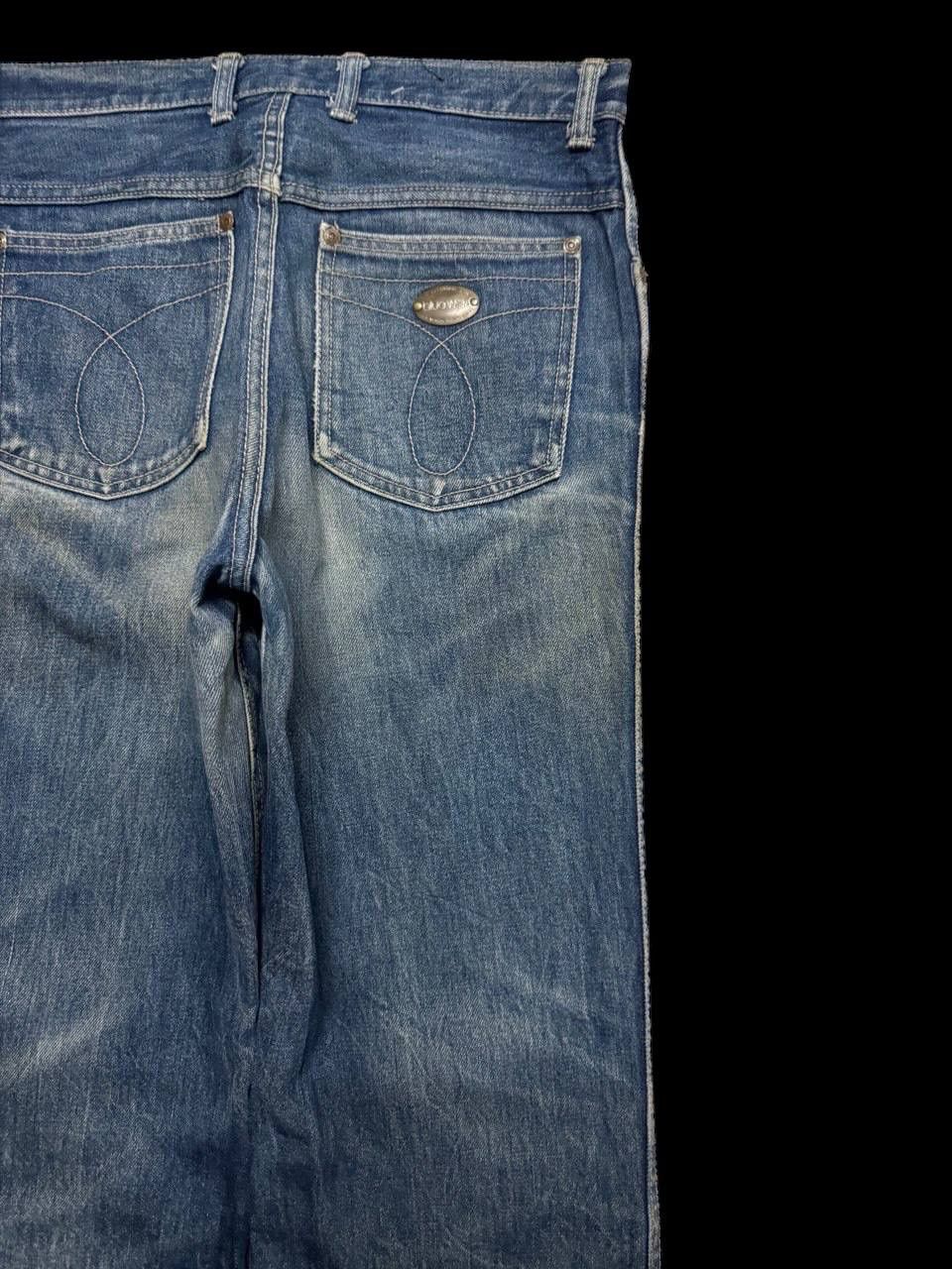 Japanese Brand BAGGY 90s Blue Way Rusty Mudwash Sick Style Distressed Jeans Size US 29 - 16 Thumbnail