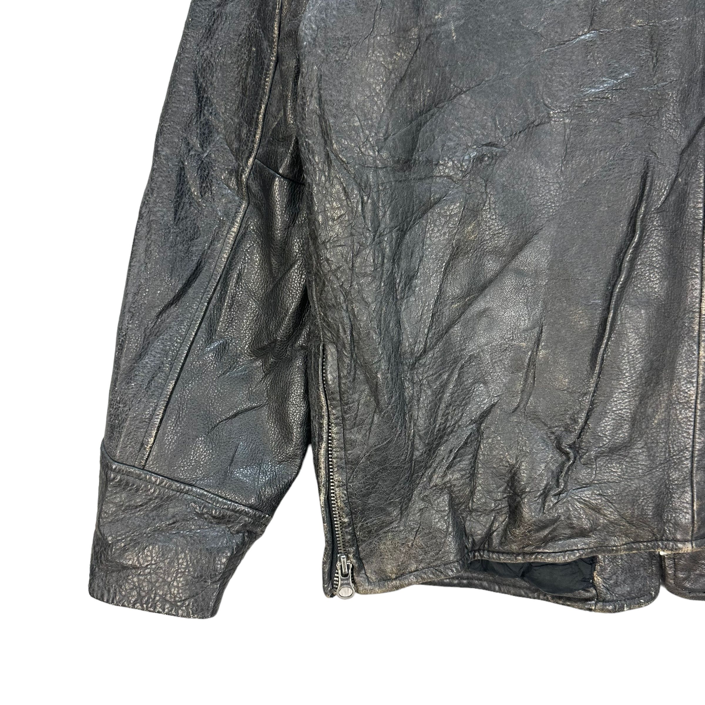 J.Crew TRASHED🔥 J. CREW LEATHER JACKET #7888 Size US S / EU 44-46 / 1 - 13 Thumbnail
