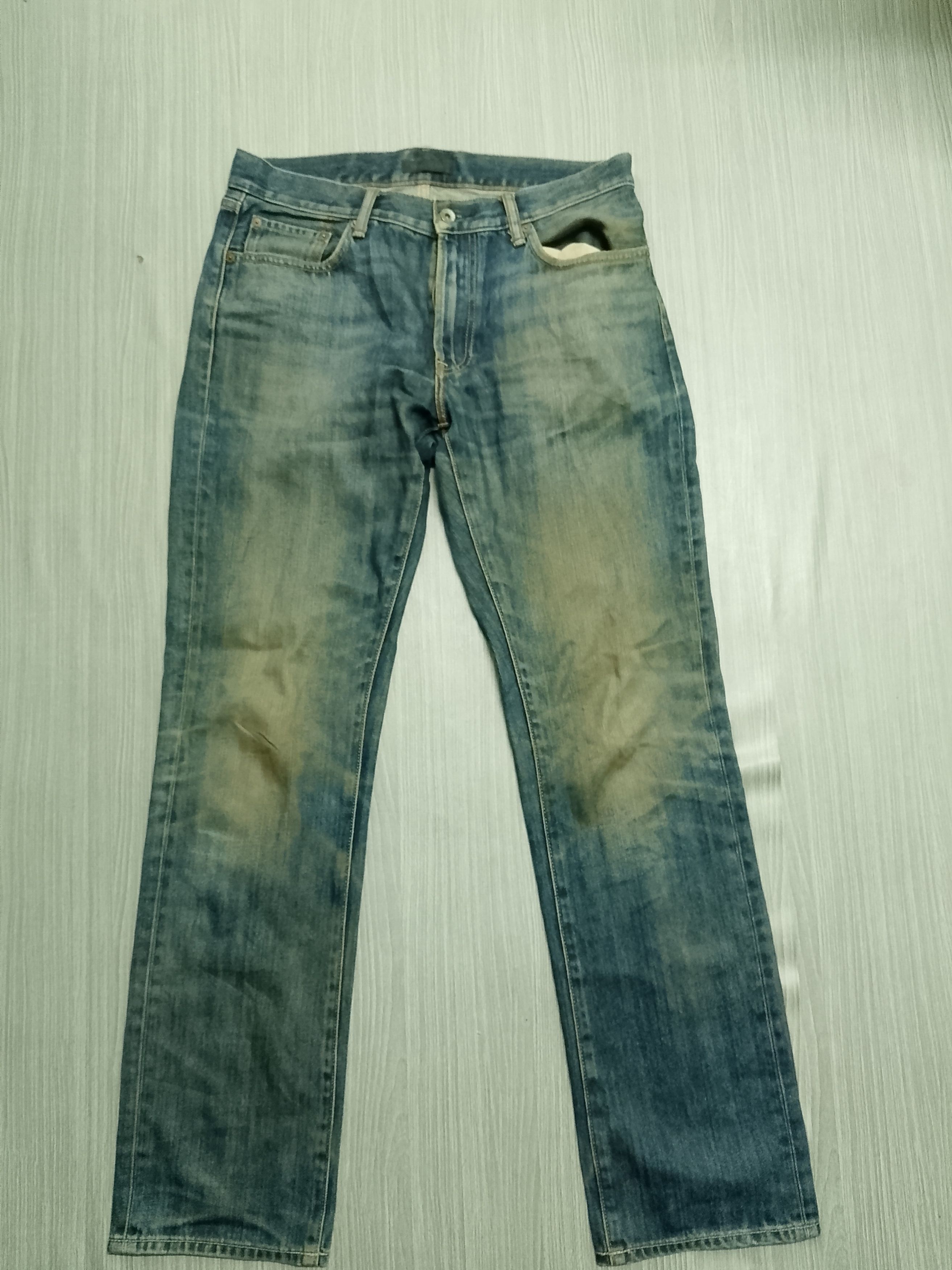 Japanese Brand × Uniqlo uniqlo Distressed Size US 36 / EU 52 - 2 Thumbnail