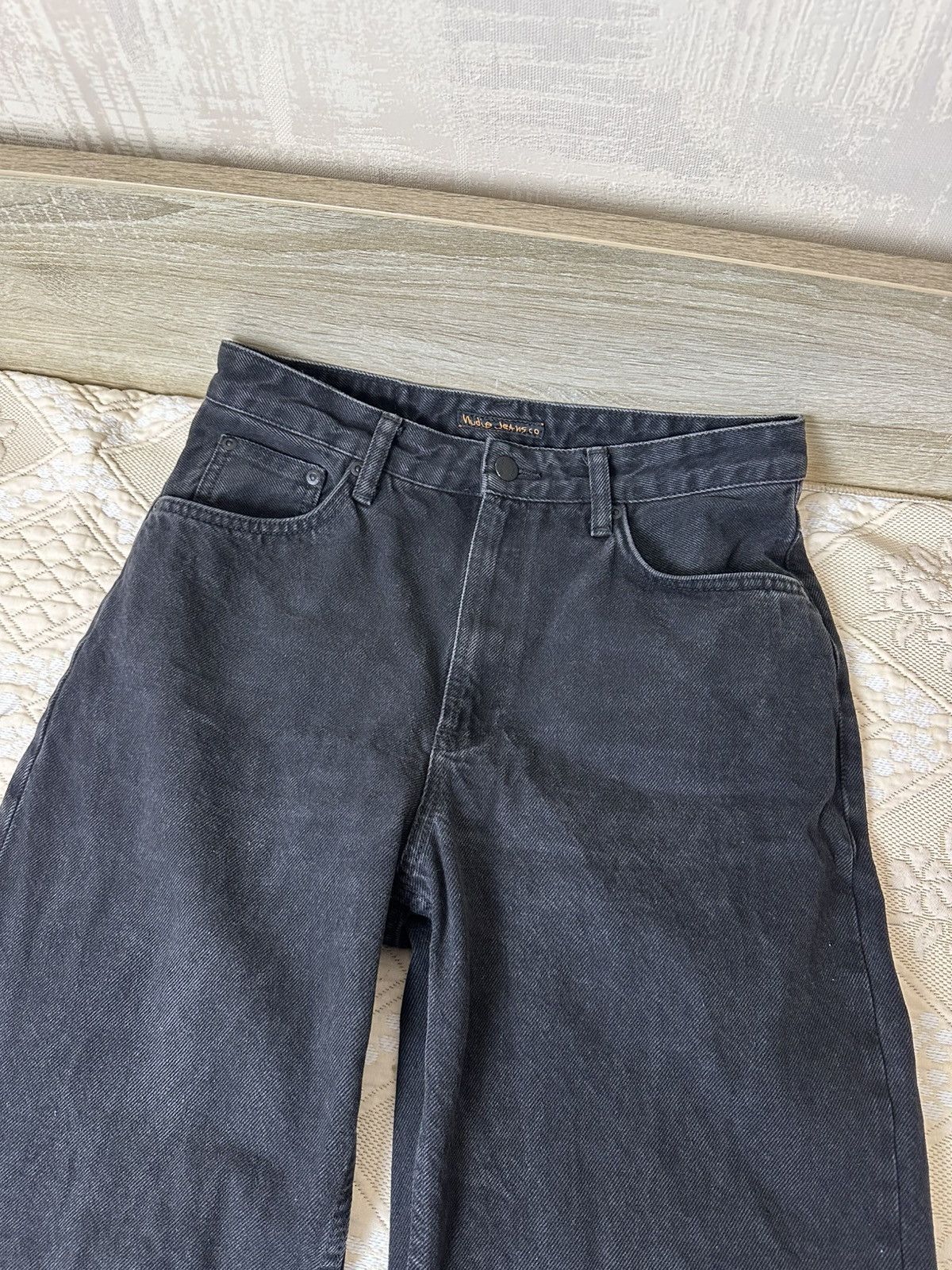 Nudie Jeans 🔥 Nudie Jeans Clean Eileen Loose Fit Wide Pants Denim 29x28 Size 28" / US 6 / IT 42 - 4 Thumbnail
