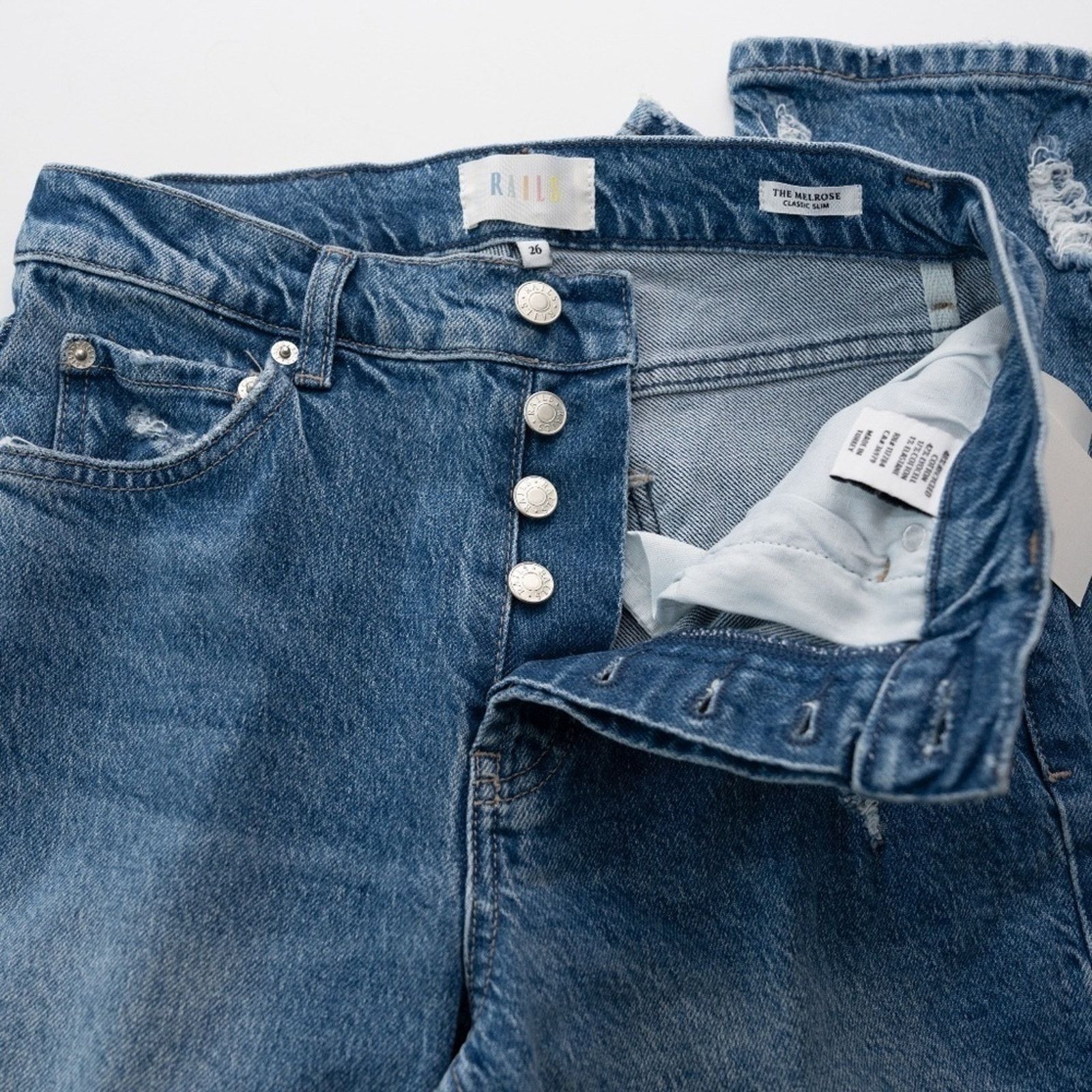 Rails Rails. The Melrose Distress Jeans. Size 26" / US 2 / IT 38 - 10 Thumbnail