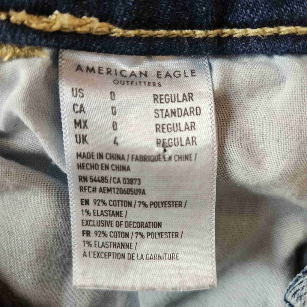 American Eagle Outfitters American Eagle Womens Jeans Size 0 Size 25" / US 0 / IT 36 - 4 Thumbnail