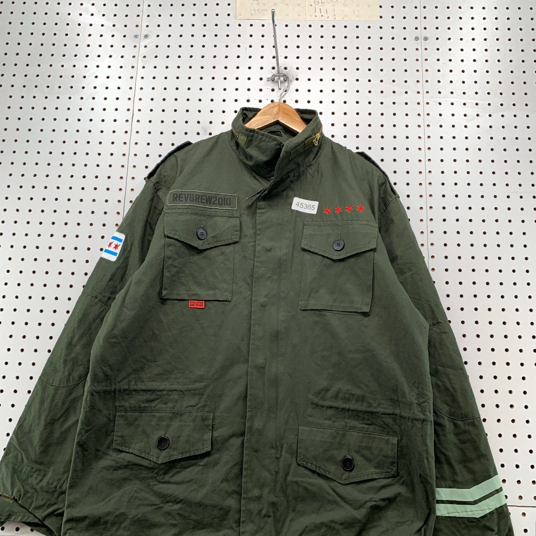 Vintage VINTAGE Revolution Brewing Military Jacket Mens M Green Chicago Field Coat Size US M / EU 48-50 / 2 - 2 Thumbnail