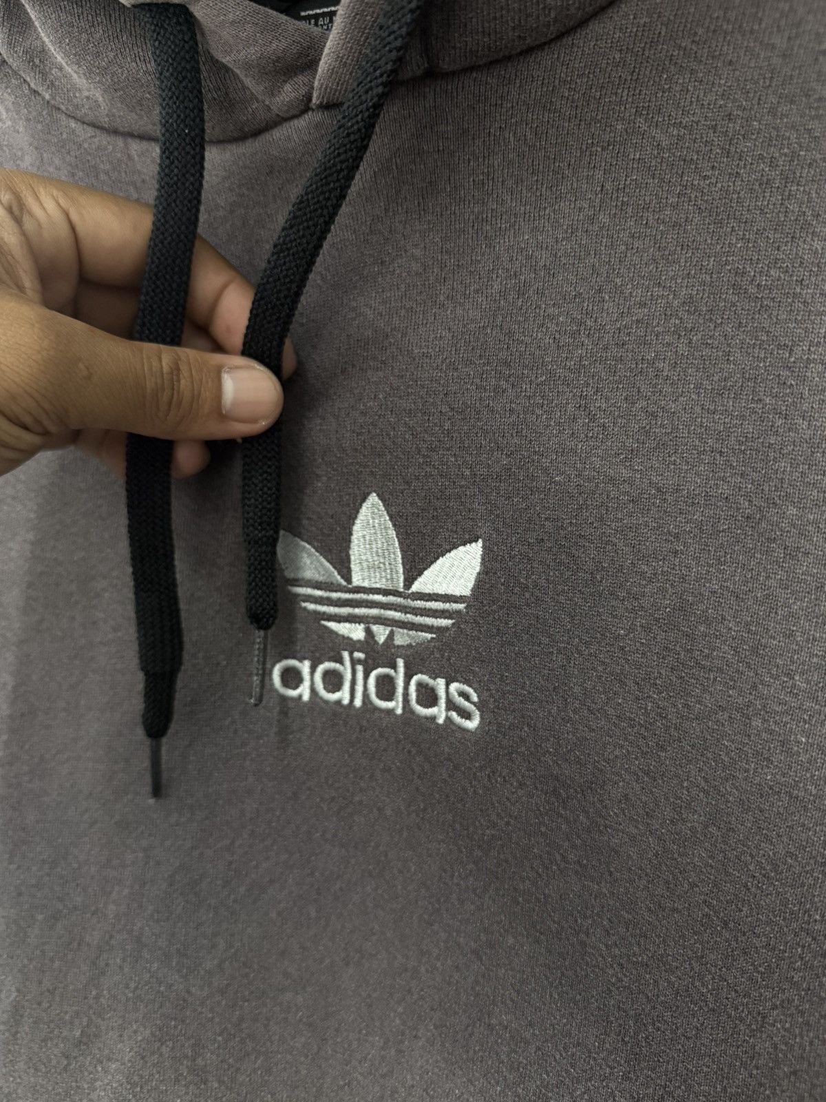 Adidas 🔥 Vtg 90's Adidas Trefoil Cantre Logo Distressed Hoodie - L Size US L / EU 52-54 / 3 - 5 Thumbnail