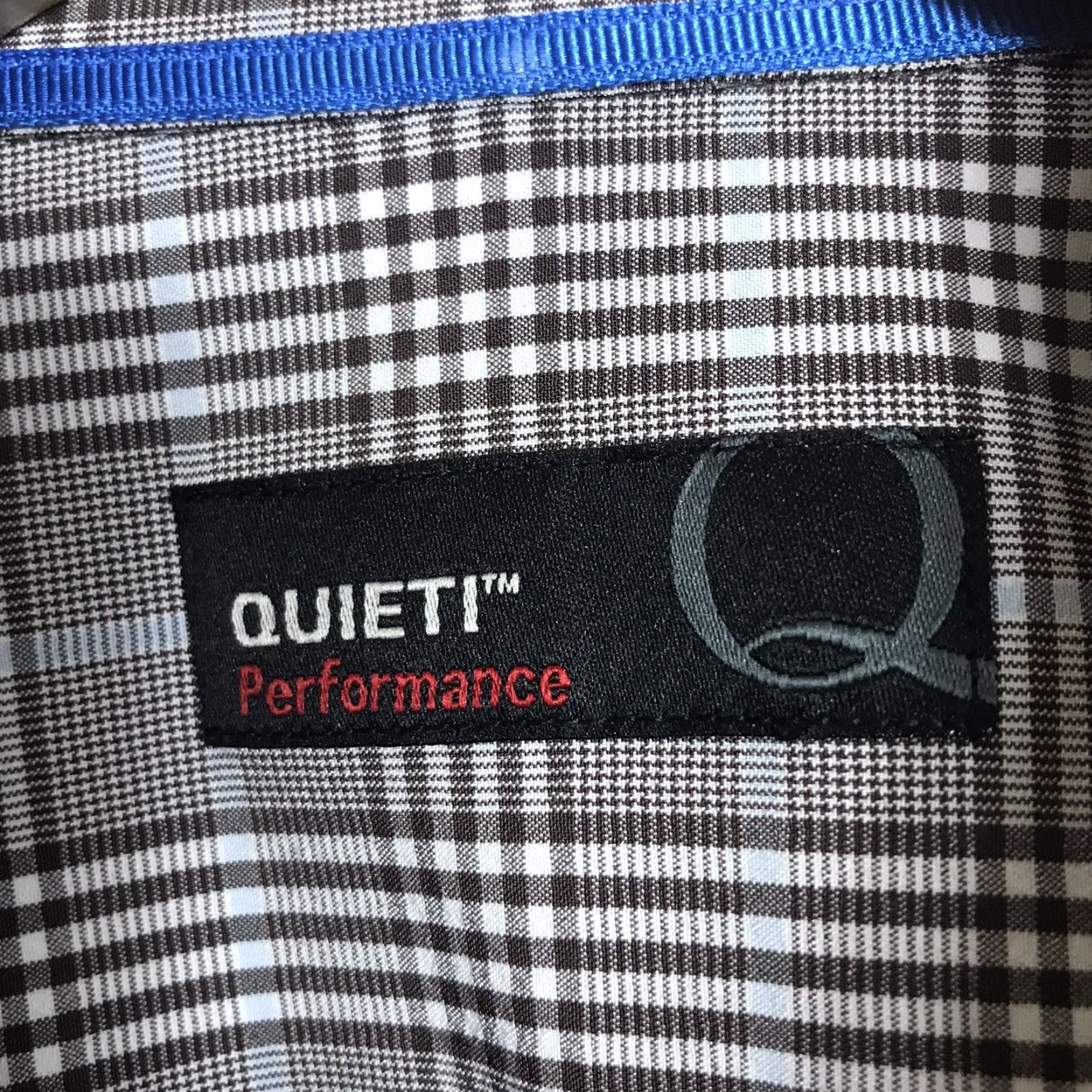 Vintage Quieti Shirt Men Large Brown Glen Plaid Performance 4-Way Stretch No Iron Moisture Wicking Wrinkle Free Button-Up/Long Sleeve Muscular Mens Size US L / EU 52-54 / 3 - 2 Thumbnail