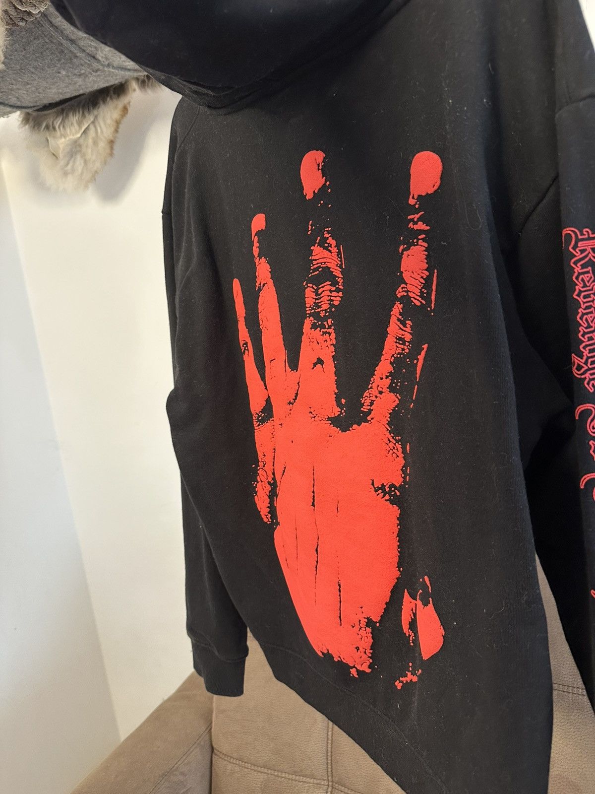 Revenge Revenge x XXXTentacion "Kill" hoodie in black, size L. Size US L / EU 52-54 / 3 - 6 Thumbnail