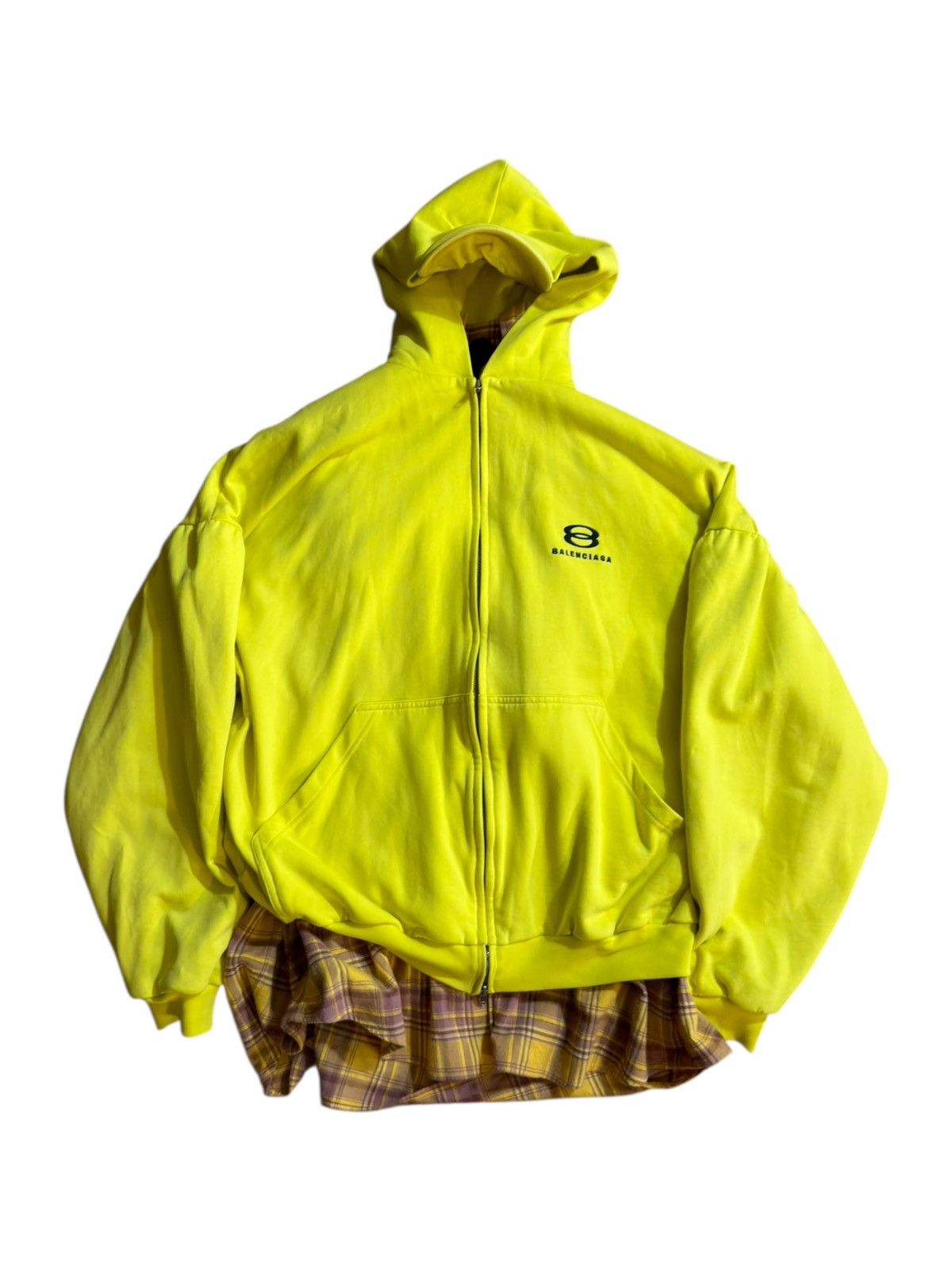 Balenciaga *RARE* BALENCIAGA DEMNA UNITY LAYERED HOODIE YELLOW Size US M / EU 48-50 / 2 - 20 Thumbnail
