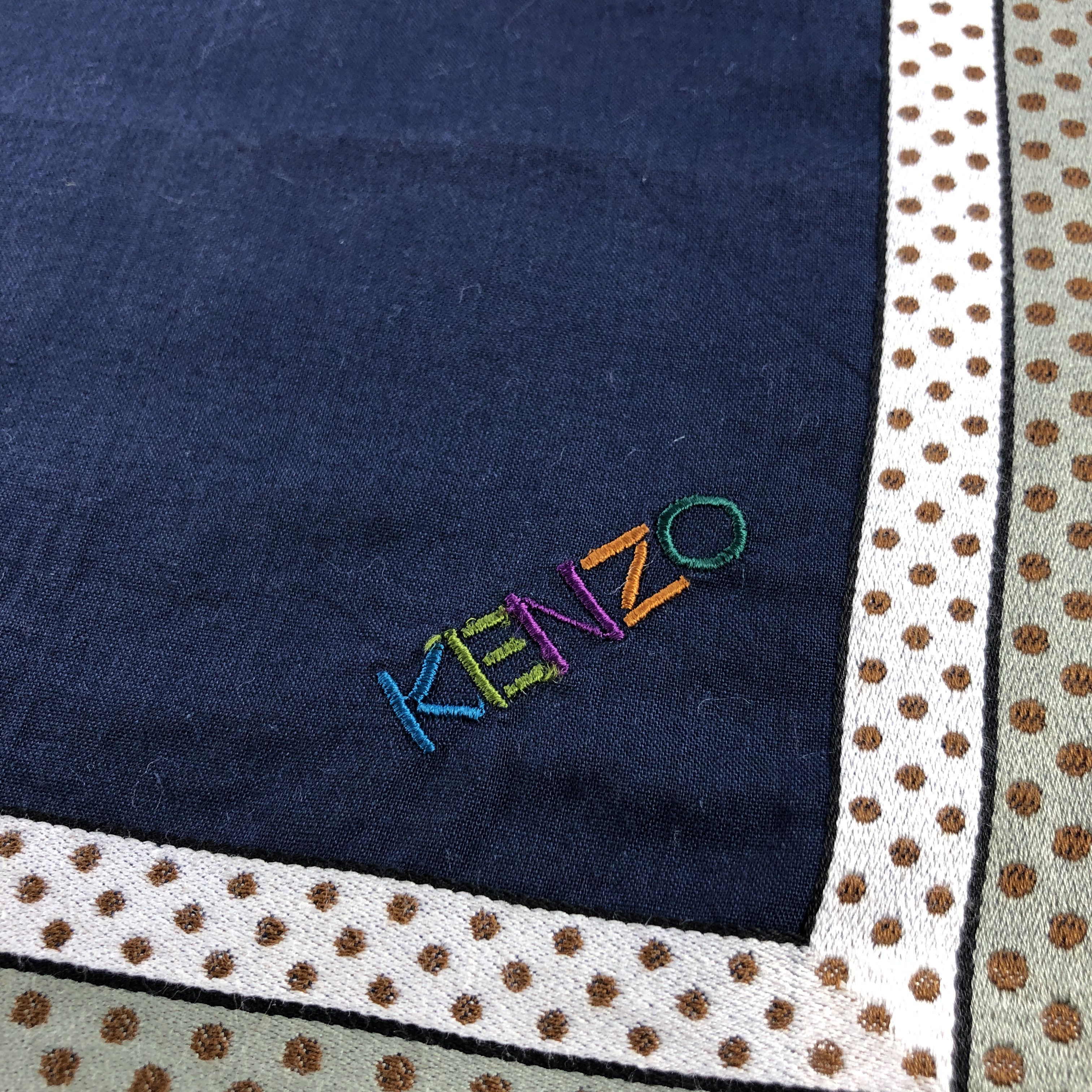 Kenzo × Vintage Kenzo Handkerchief Neckerchief Bandana H2444 Size ONE SIZE - 4 Thumbnail