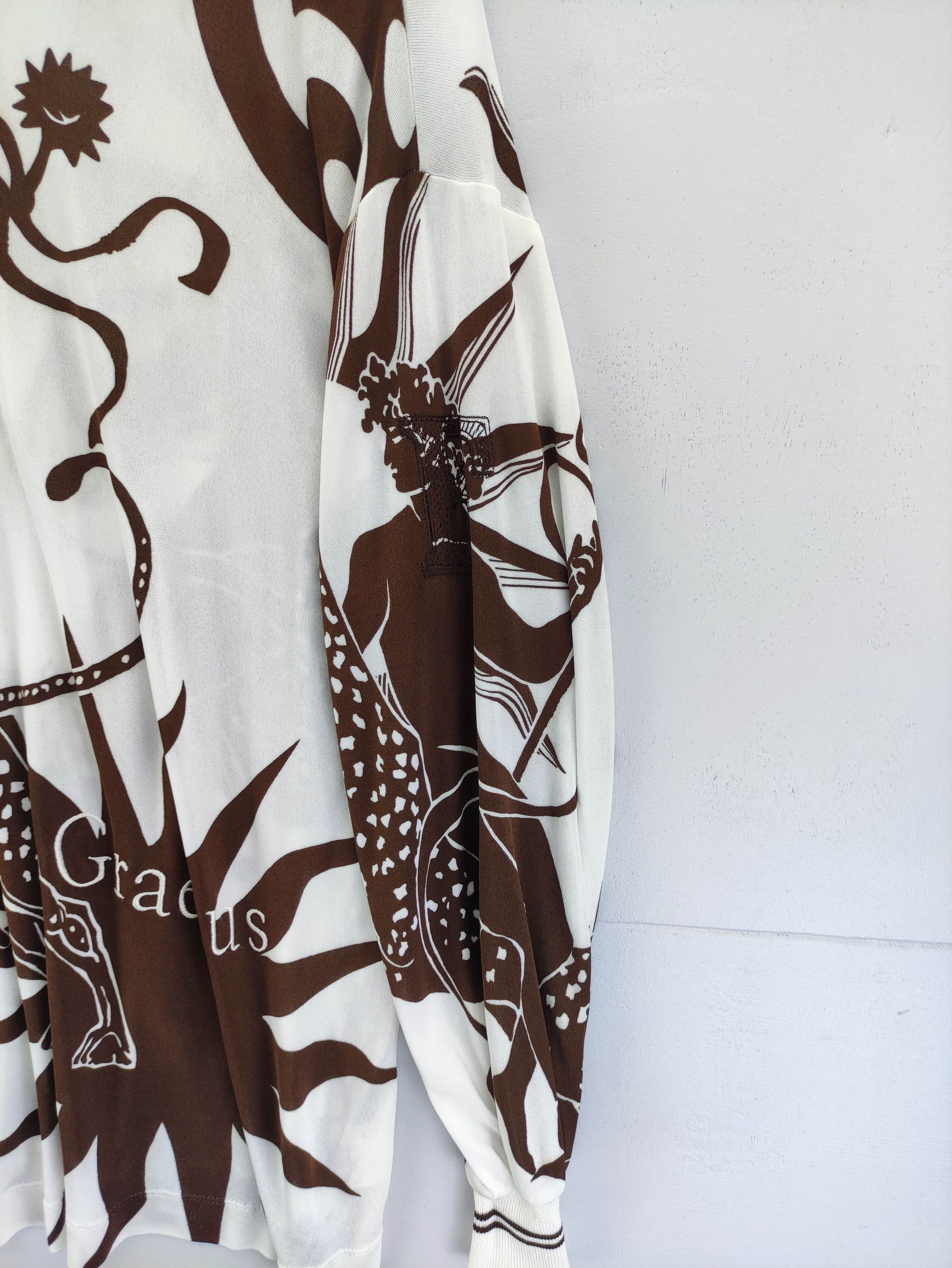 Gianfranco Ferre Vintage Gianfranco Shirt Full Print Half Zipper Size US L / EU 52-54 / 3 - 4 Thumbnail