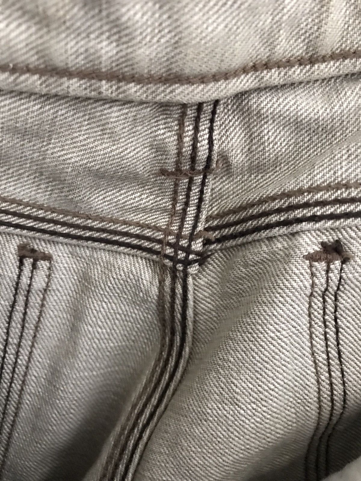 JUN MEN Japanese Designer JUNMEN Triple Stitches Denim Jeans Size US 33 - 19 Thumbnail