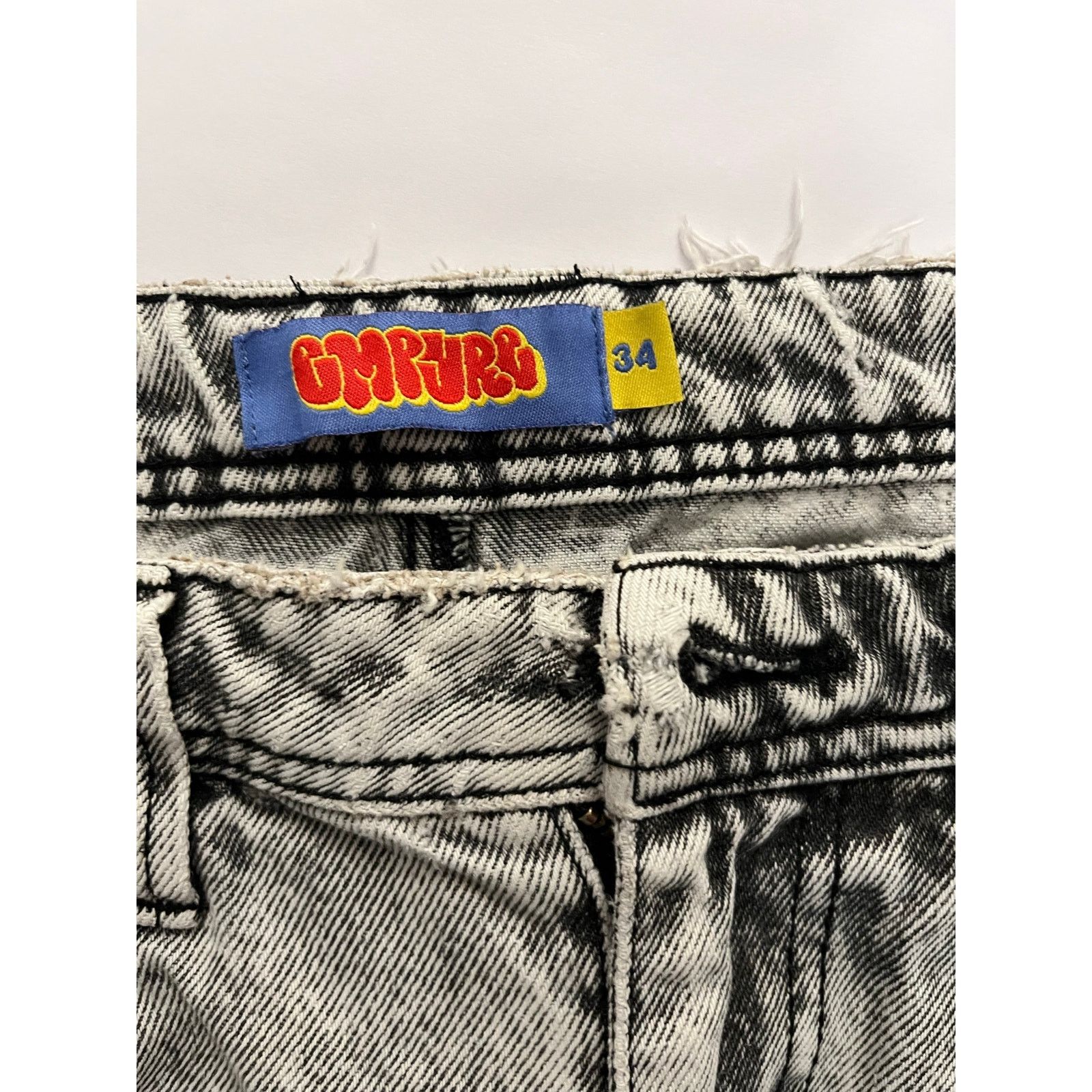 Empyre Empyre Mens Convertible Cargo Jeans Acid Wash Gray Size 34 Size US 34 / EU 50 - 6 Thumbnail
