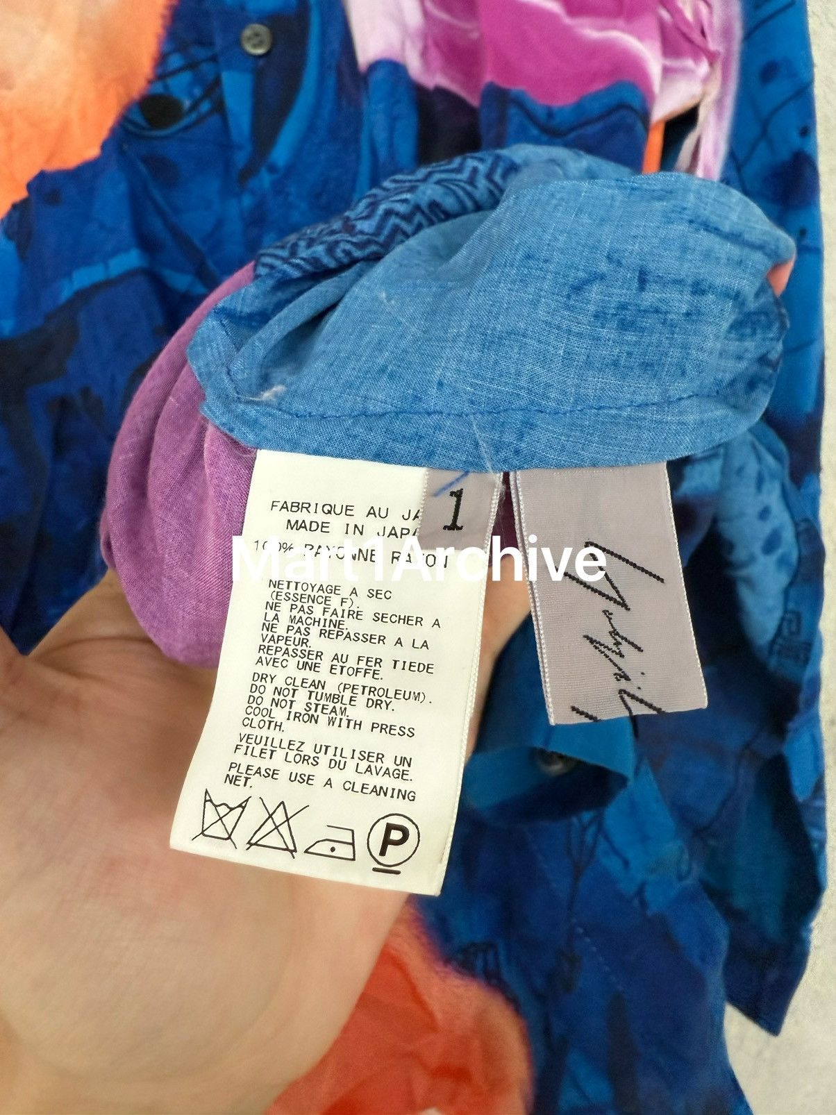 Yohji Yamamoto Yohji Yamamoto Double-Layer Trompe-l’œil Floral Shirt Size US S / EU 44-46 / 1 - 8 Thumbnail