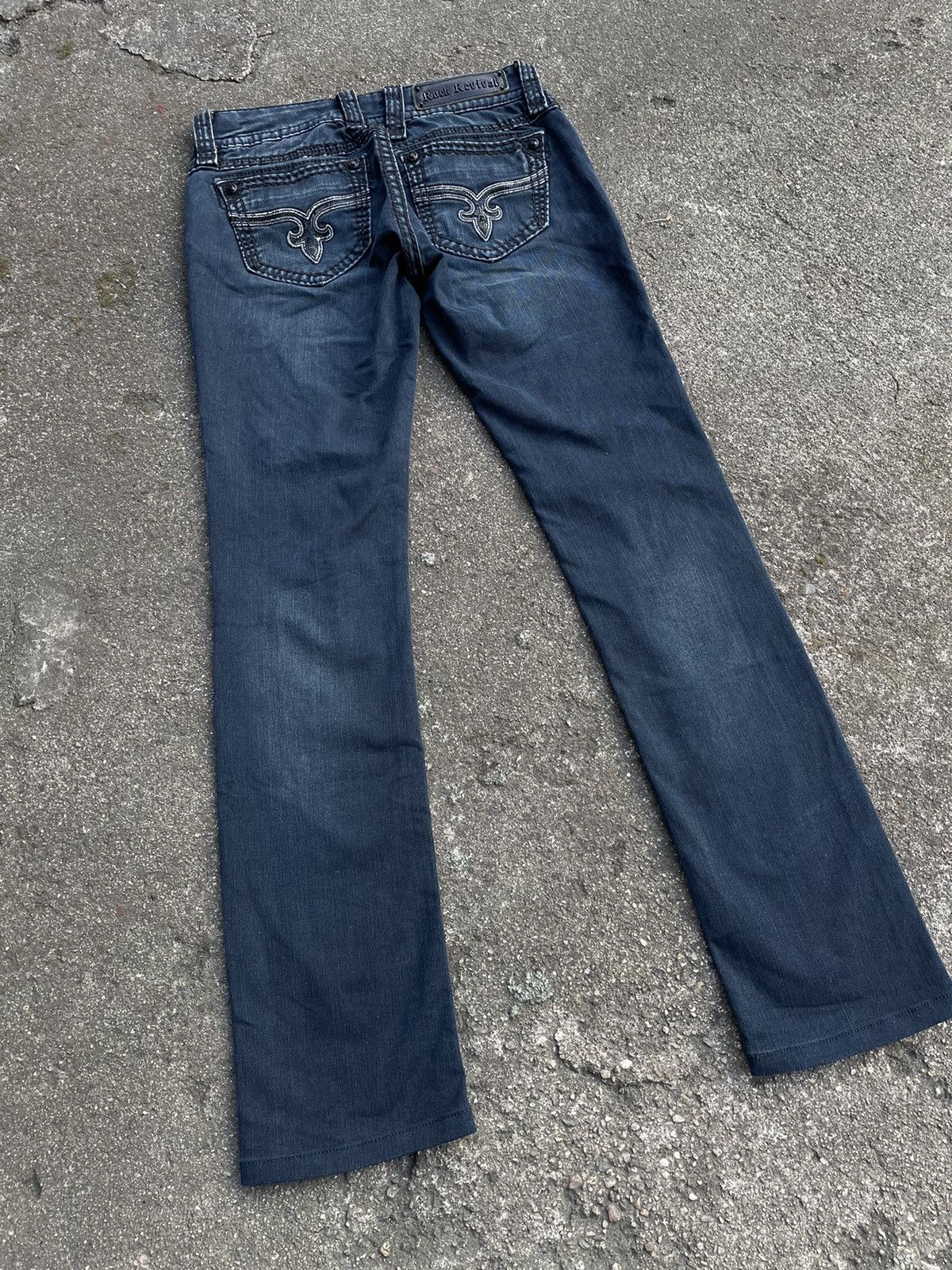 Designer × Rock Revival × Vintage Rock Revival Jeans y2k 00s low rise denim pants trousers Size 26" / US 2 / IT 38 - 4 Thumbnail