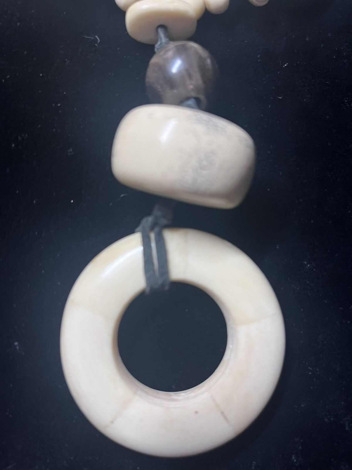 Other Vintage Indian Tribal Statement NecklaceCarved Bone & Wood Size ONE SIZE - 2 Thumbnail