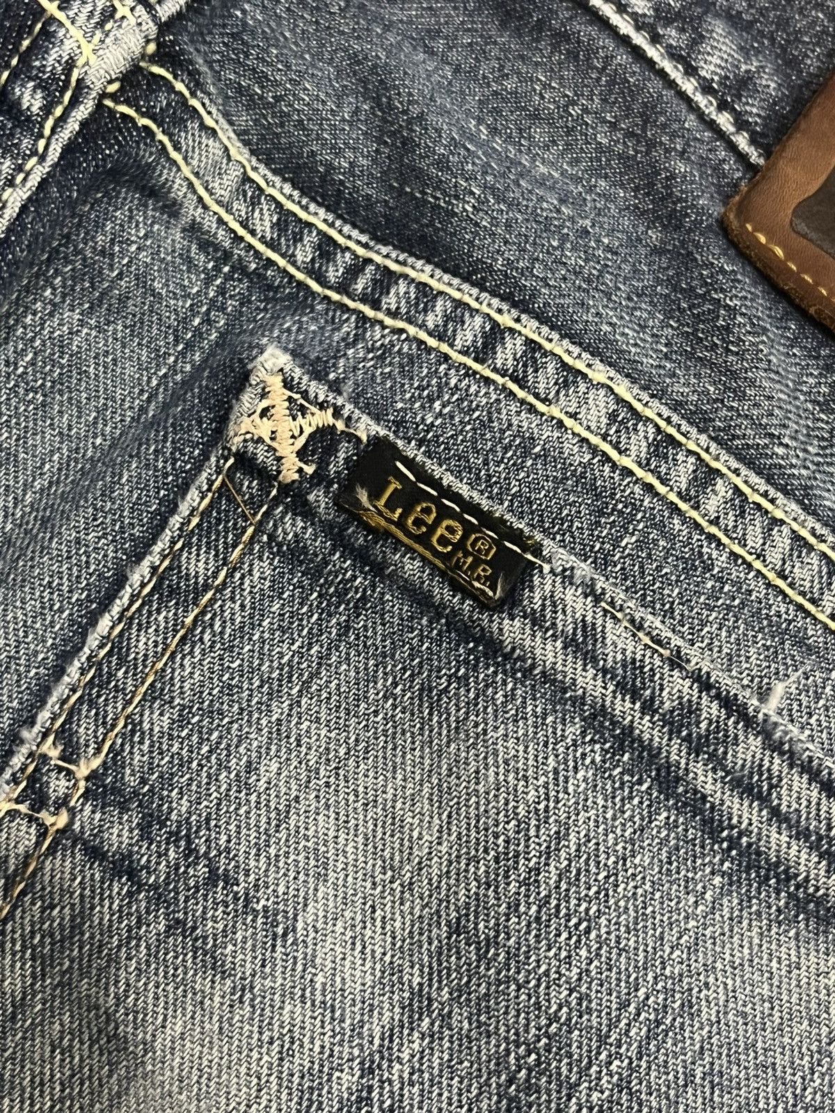 Lee ⚡️Flare⚡️Vintage Lee Riders Made in Japan Distressed Blue Jean Size US 30 / EU 46 - 9 Thumbnail