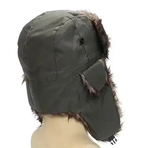 Other Winter Trapper Aviator Earflap Ski Bomber Faux Fur Hat Size ONE SIZE - 3 Thumbnail
