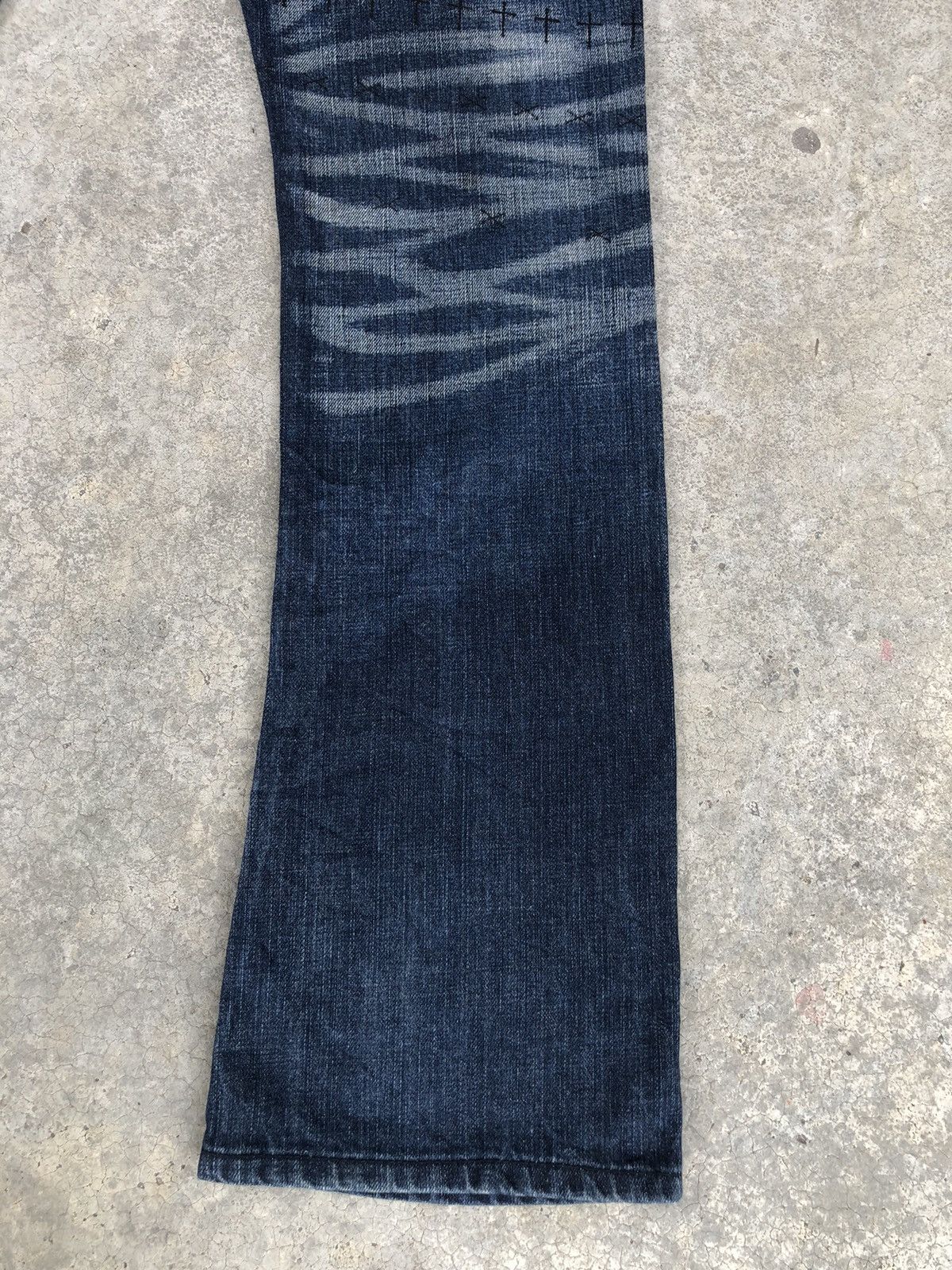 If Six Was Nine Flared Jeans Urban Craft Distressed Jeanss Size US 33 - 12 Thumbnail