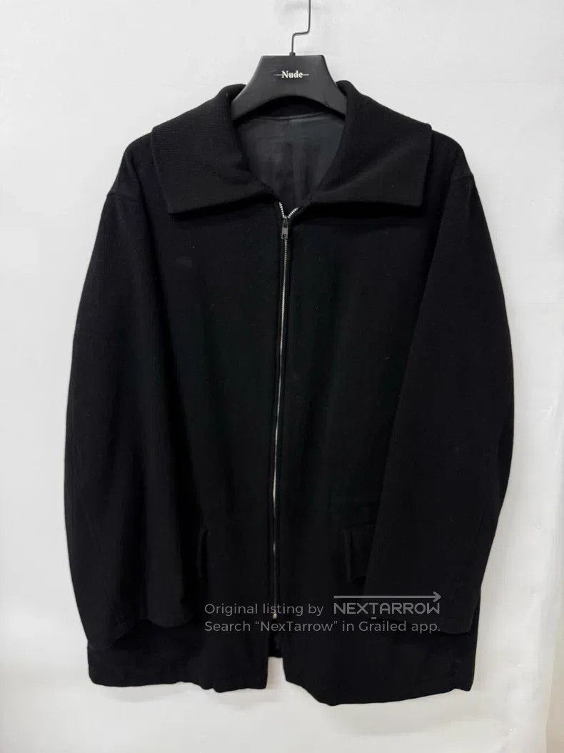 Yohji Yamamoto YOHJI YAMAMOTO Wool Tweed Coat Size US S / EU 44-46 / 1 - 1 Thumbnail
