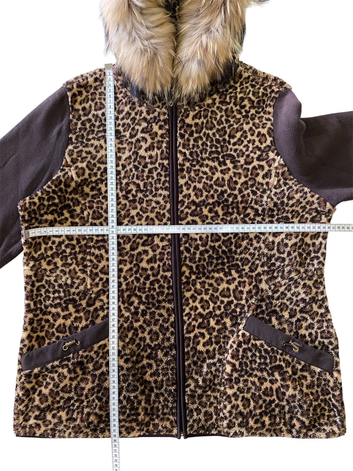 Vintage Fur Crocodile Leopard Sherpa Fleece Jacket Y2K Cozy Outer Size ONE SIZE - 16 Thumbnail