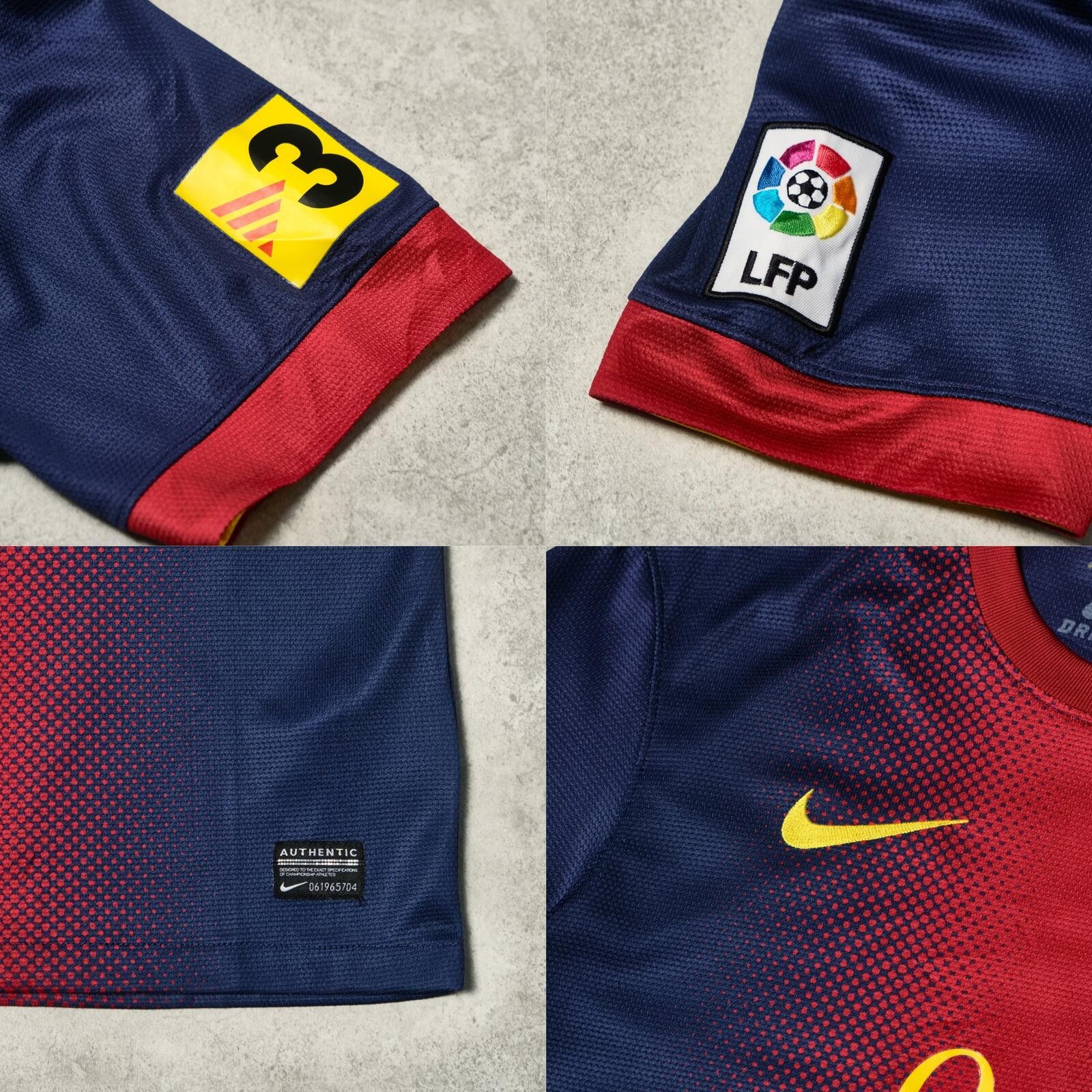 Nike 2012/13 Barcelona Home Shirt Nike Iniesta (L/XL) Size US L / EU 52-54 / 3 - 6 Thumbnail