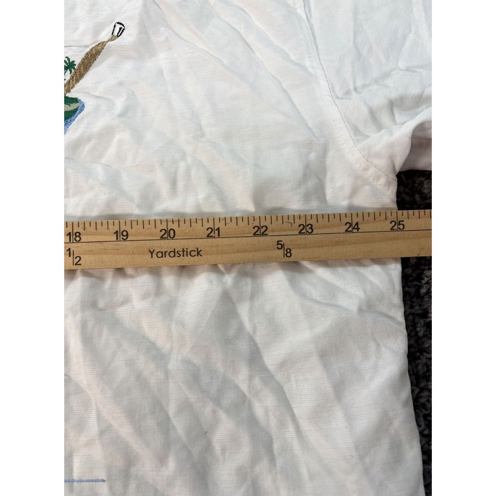 Vintage Bamboo Cay Shirt Men XL White 19th Hole Embroidered Beach Golf Shirt Size US XL / EU 56 / 4 - 3 Thumbnail