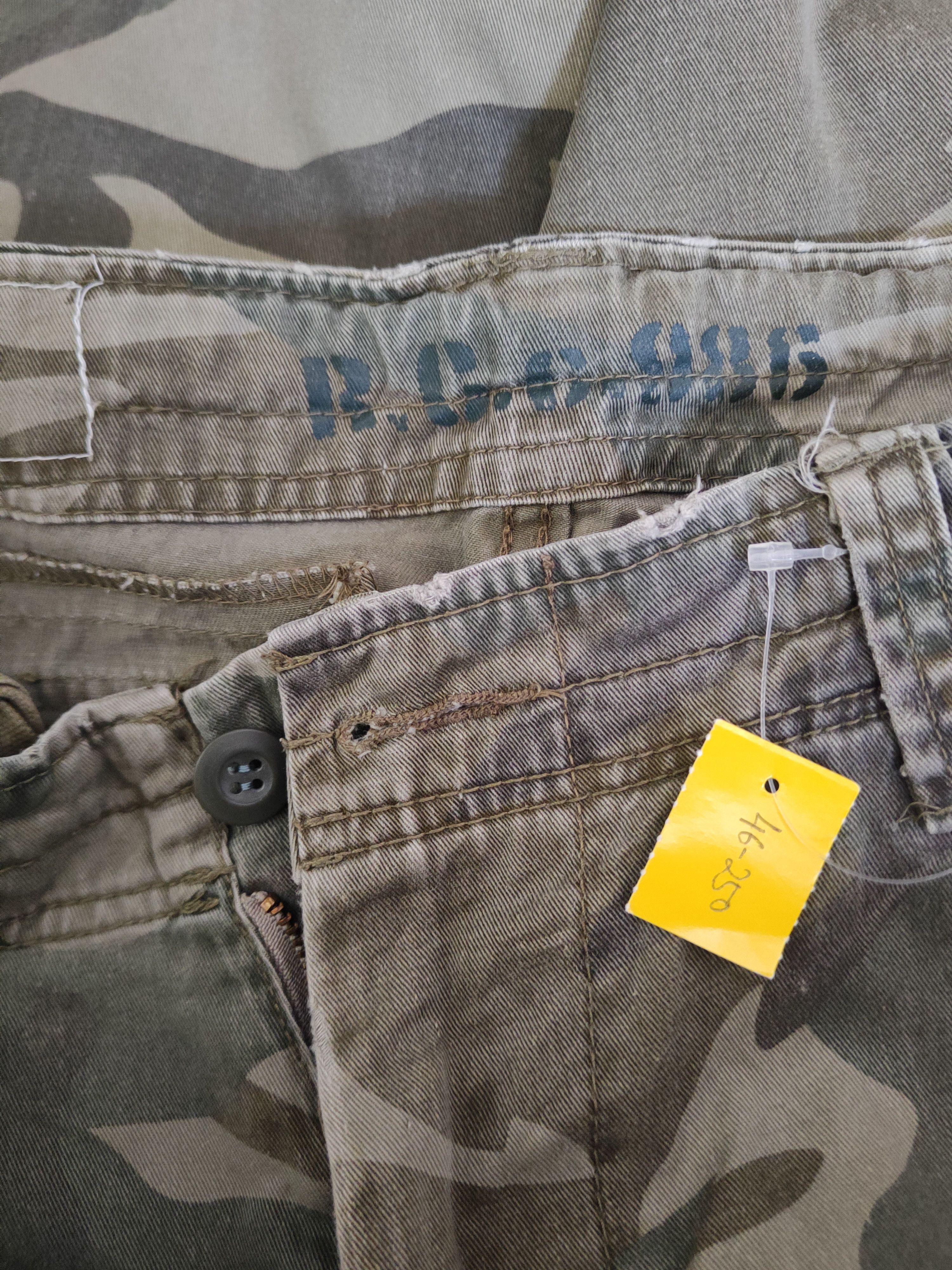 Japanese Brand DL Real Crush Camouflage Multipocket Cargo Pants #46-250T Size US 33 - 16 Thumbnail