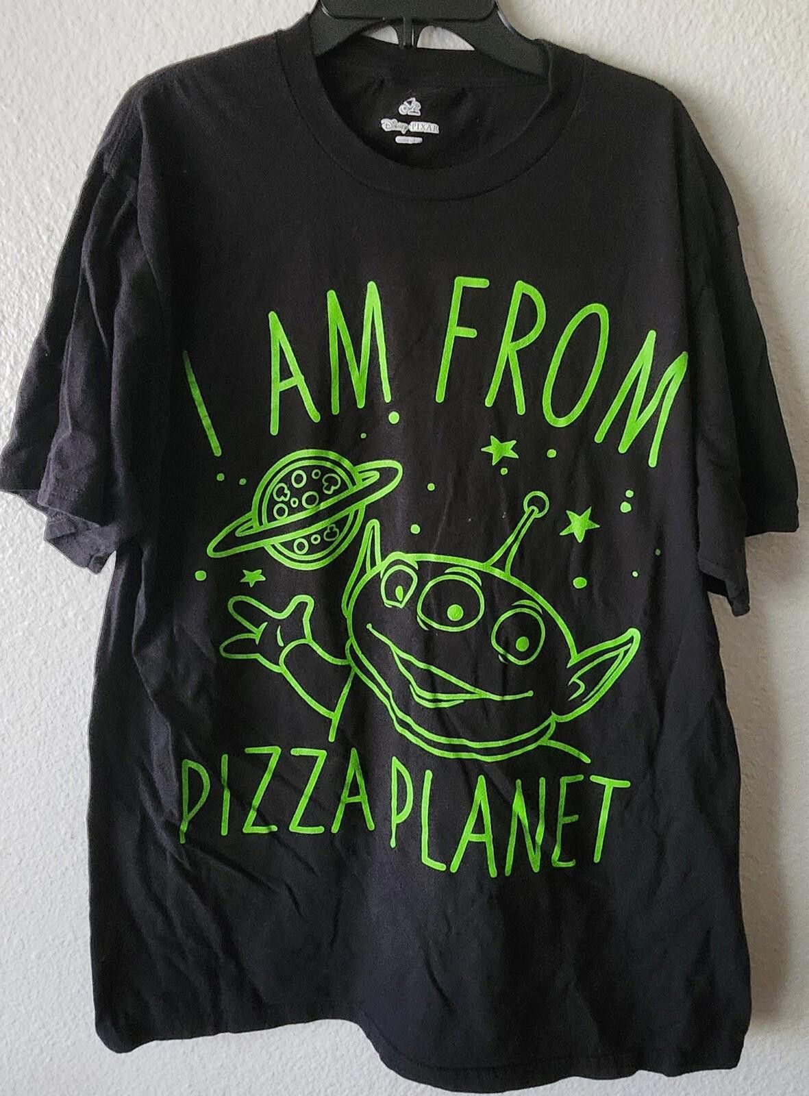 Designer Disney Pixar Alien I Am From Pizza Planet T-Shirt Size XL Size US XL / EU 56 / 4 - 1 Thumbnail