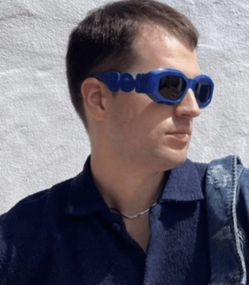 image of New Versace Ve4425U - 536887 Sunglasses in Blue, Men's
