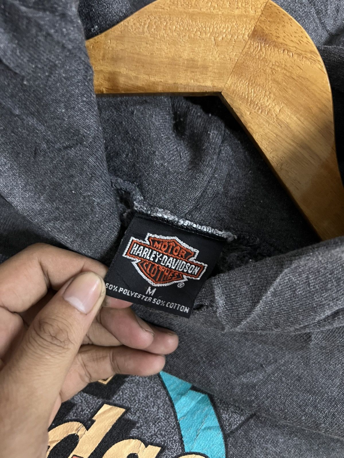 Harley Davidson Vintage 90s Harley Davison Size US M / EU 48-50 / 2 - 5 Thumbnail