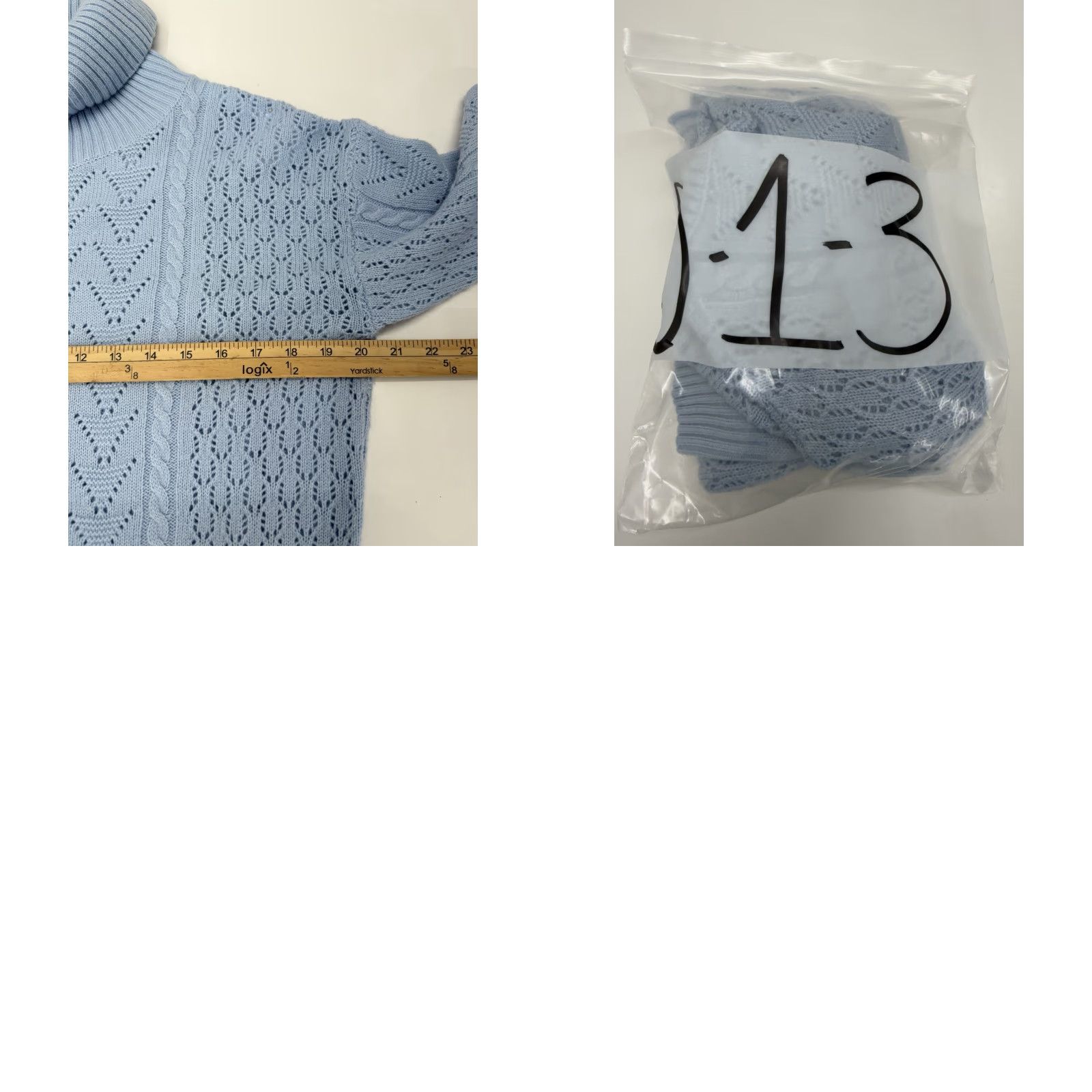 Vintage Unbranded Womens Sweater Size Large Blue Open Knit Long Sleeve Turtleneck Size L / US 10 / IT 46 - 8 Thumbnail