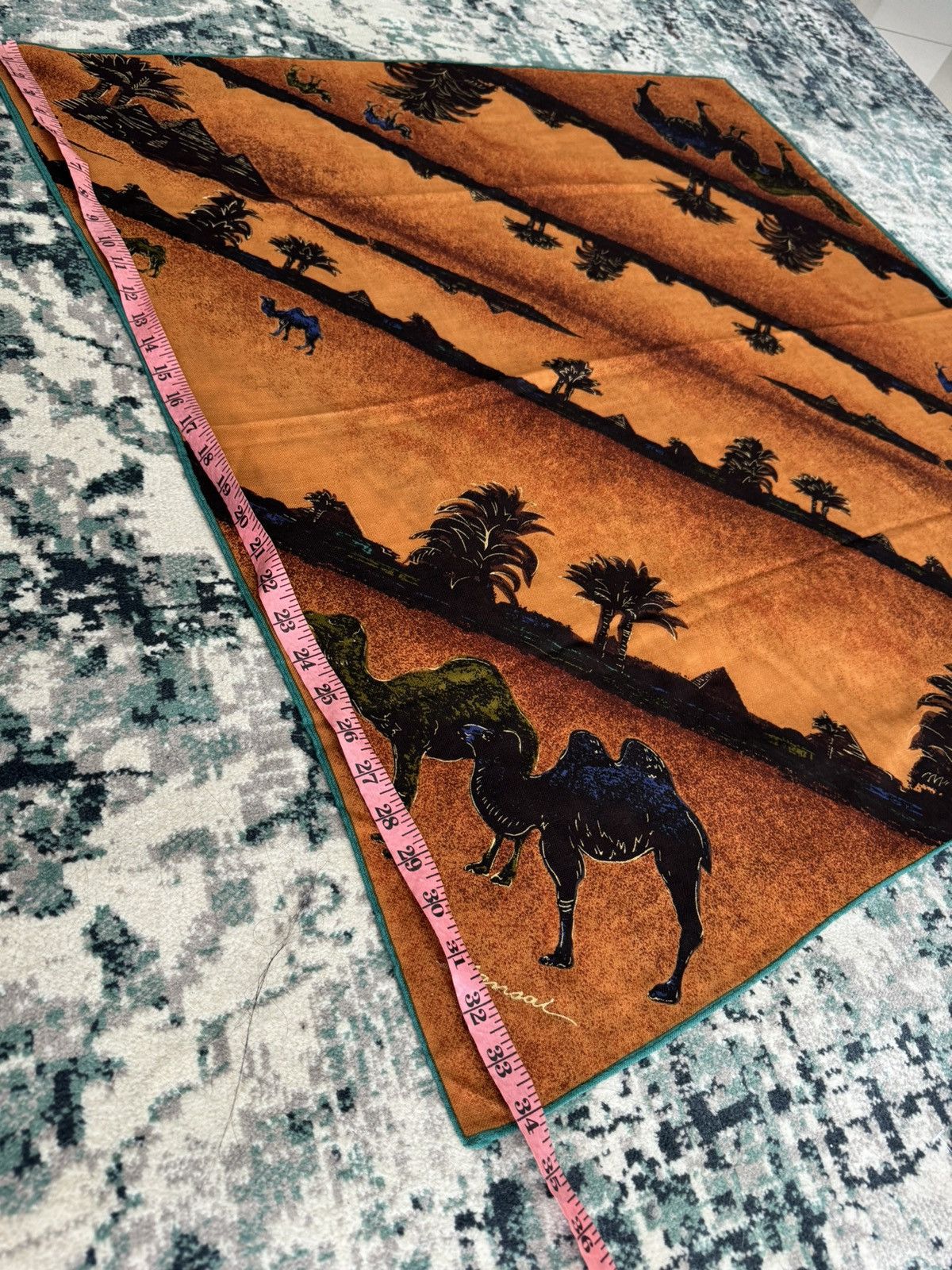 Kansai Yamamoto × Vintage KANSAI YAMAMOTO DESERT MOTOVE WOOL SCARF Size ONE SIZE - 2 Thumbnail