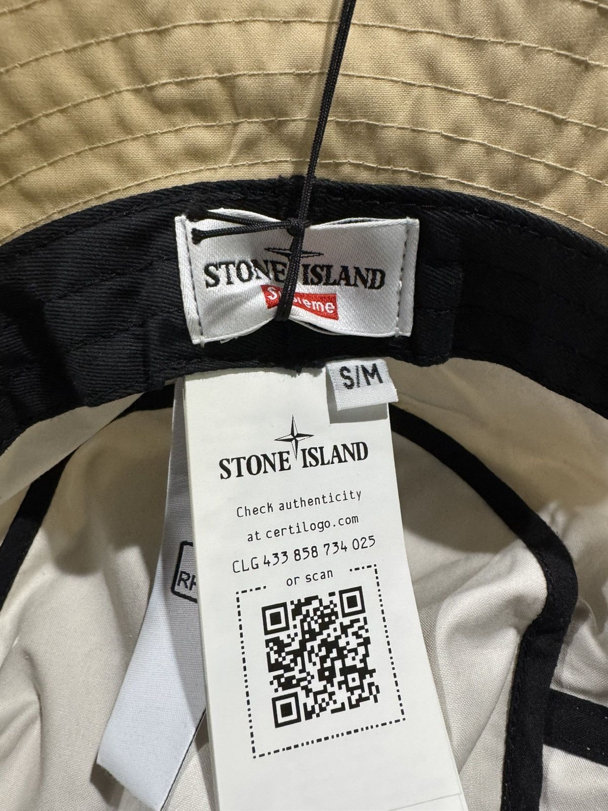 Stone Island × Supreme Supreme Stone Island Crusher Hat Tan Size ONE SIZE - 4 Thumbnail