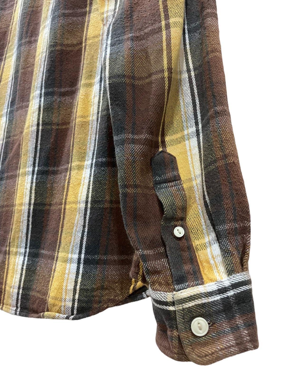 Japanese Brand Vintage Natural Travis Scott Style Tartan Plaid Flannel Size US M / EU 48-50 / 2 - 7 Thumbnail