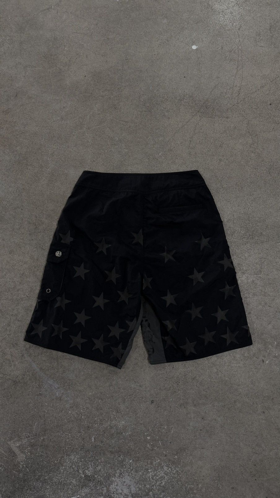 Chrome Hearts RARE!Chrome Hearts Black Star Cross Patch Swimshorts Size US 28 / EU 44 - 9 Thumbnail