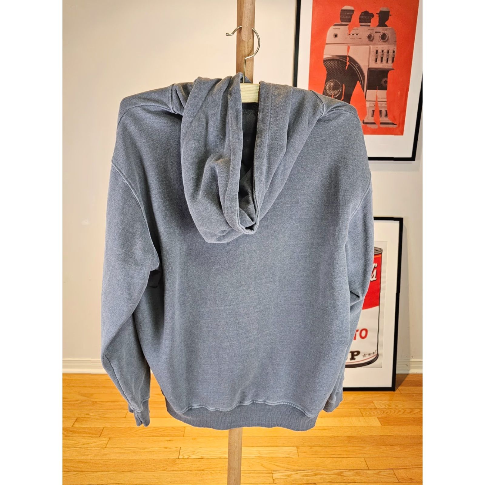 Vintage ROLLING STONES PAINT FADED HOODIE SZ LARGE Hoodie Mens Gray 2000s 90s Concert Fan Gift Backyard Rock Size US L / EU 52-54 / 3 - 3 Thumbnail