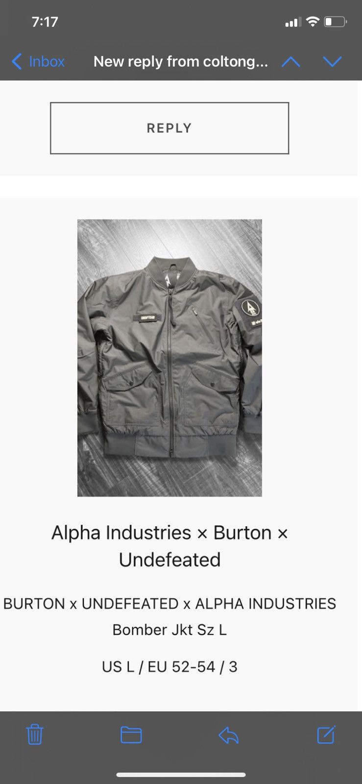 Burton Alpha Industries Undefeated | Grailed