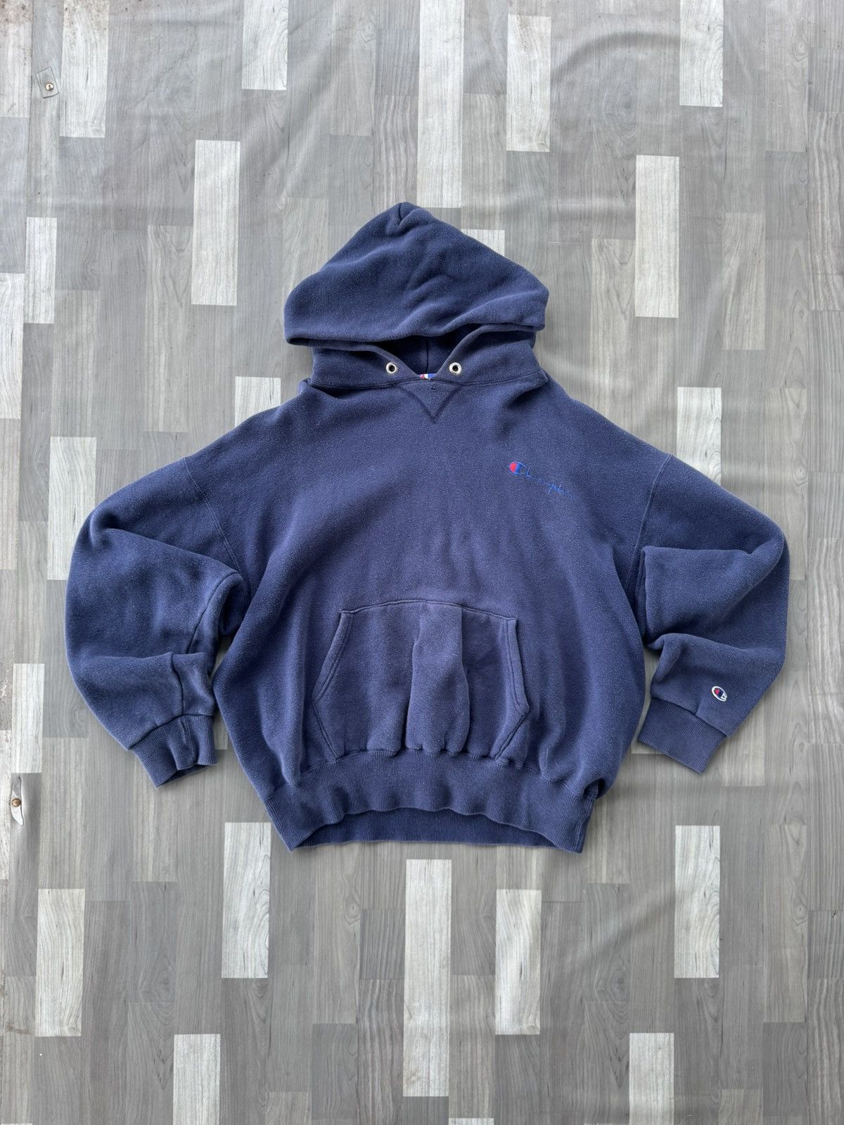 Champion × Vintage 90s CHAMPION HOODIE Size US L / EU 52-54 / 3 - 1 Thumbnail