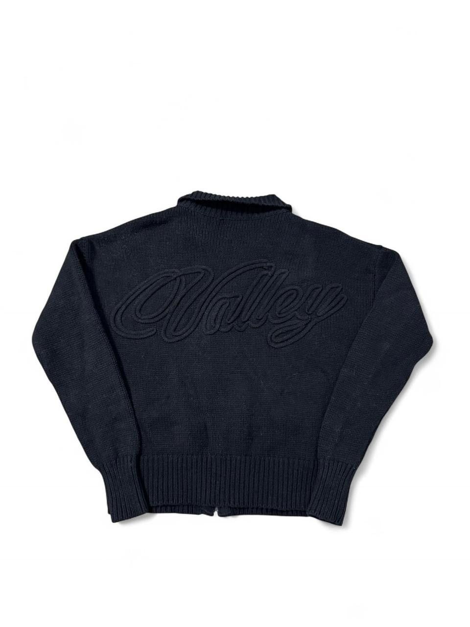 Vale Vale forever valley full zip cardigan sweater black embossed Size US S / EU 44-46 / 1 - 5 Thumbnail