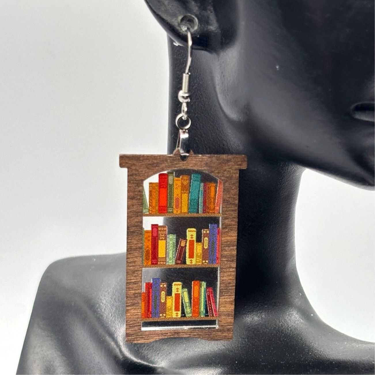 Other Brown Bookshelf Earrings Size ONE SIZE - 1 Thumbnail