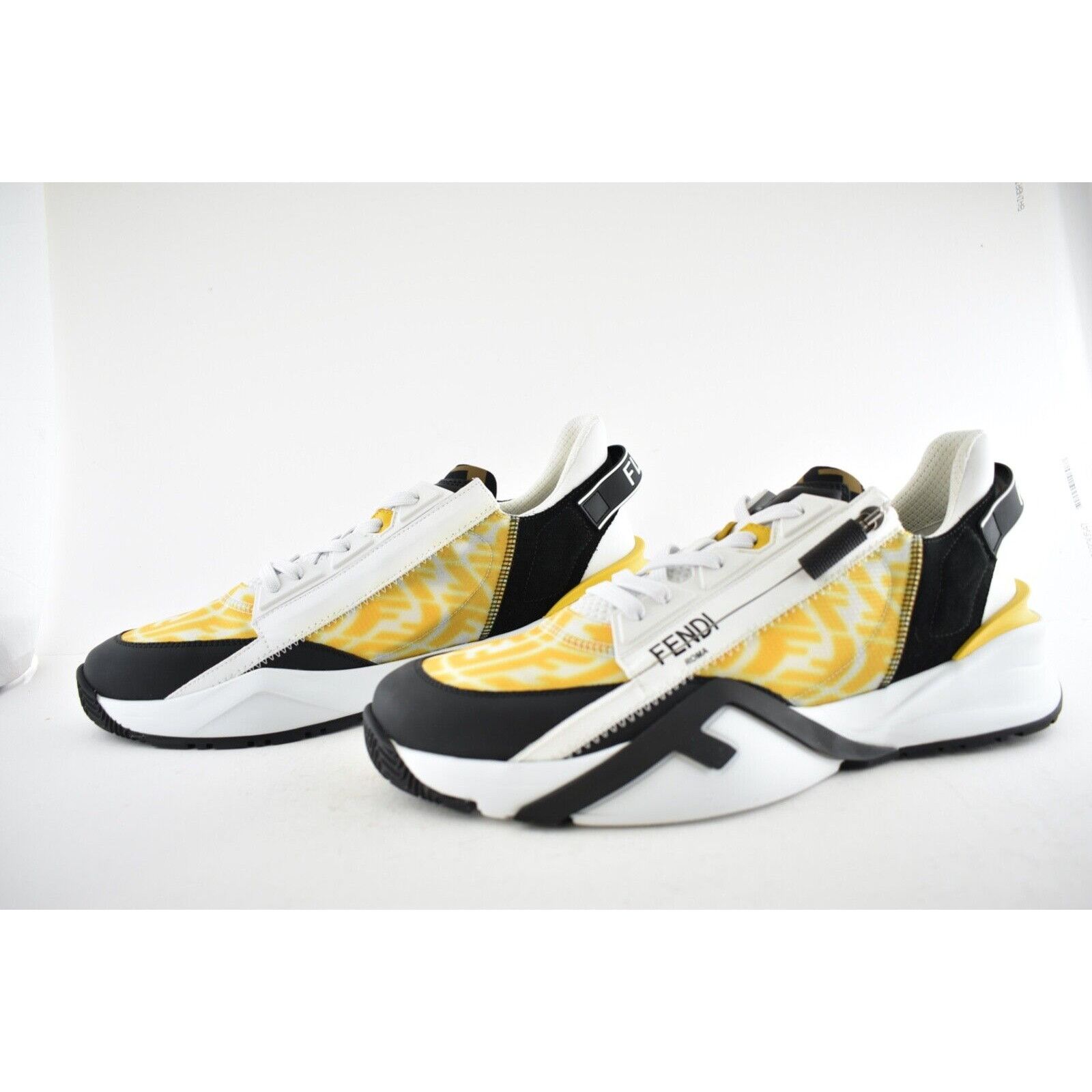 Fendi Fendi Mens Vertigo Flow Yellow Monogram White Size US 13 / EU 46 - 10 Thumbnail