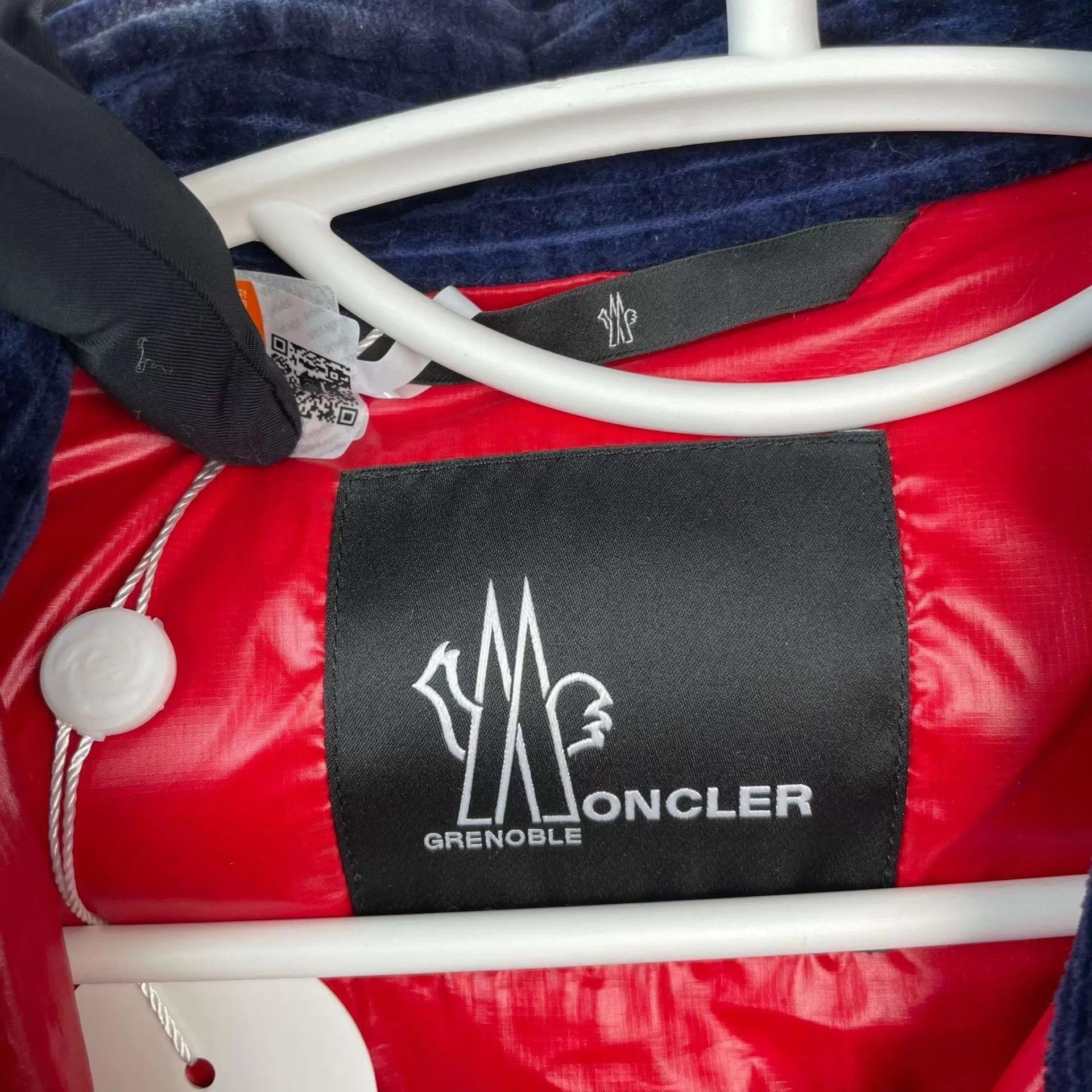 Moncler Moncler corduroy lightweight down jacket navy 3 2020 Size US L / EU 52-54 / 3 - 4 Thumbnail