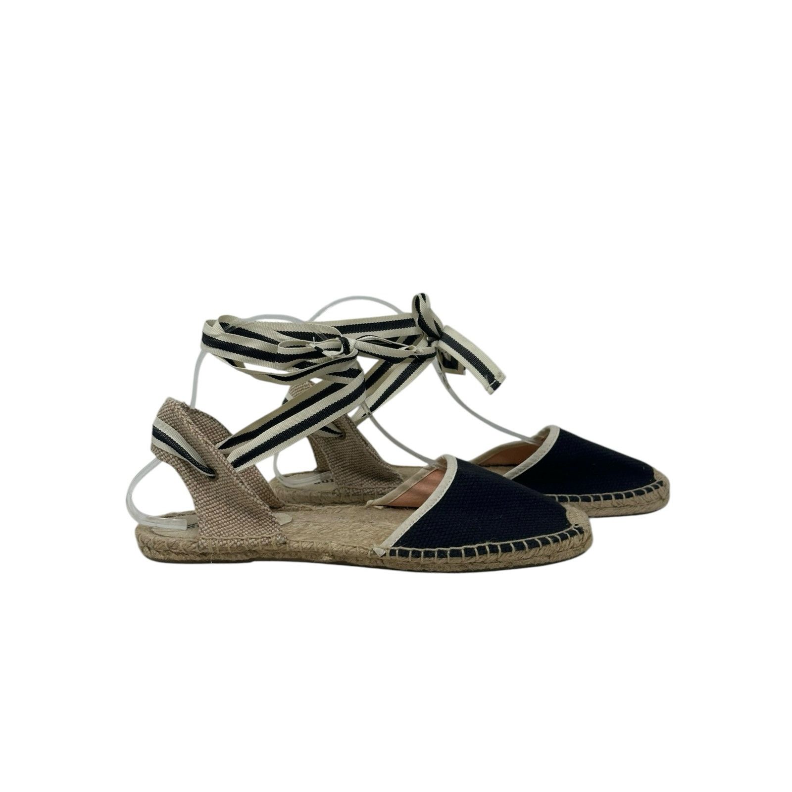 Soludos Soludos black canvas tie up espadrilles sandal shoes size 9 Size US 9 / IT 39 - 10 Thumbnail
