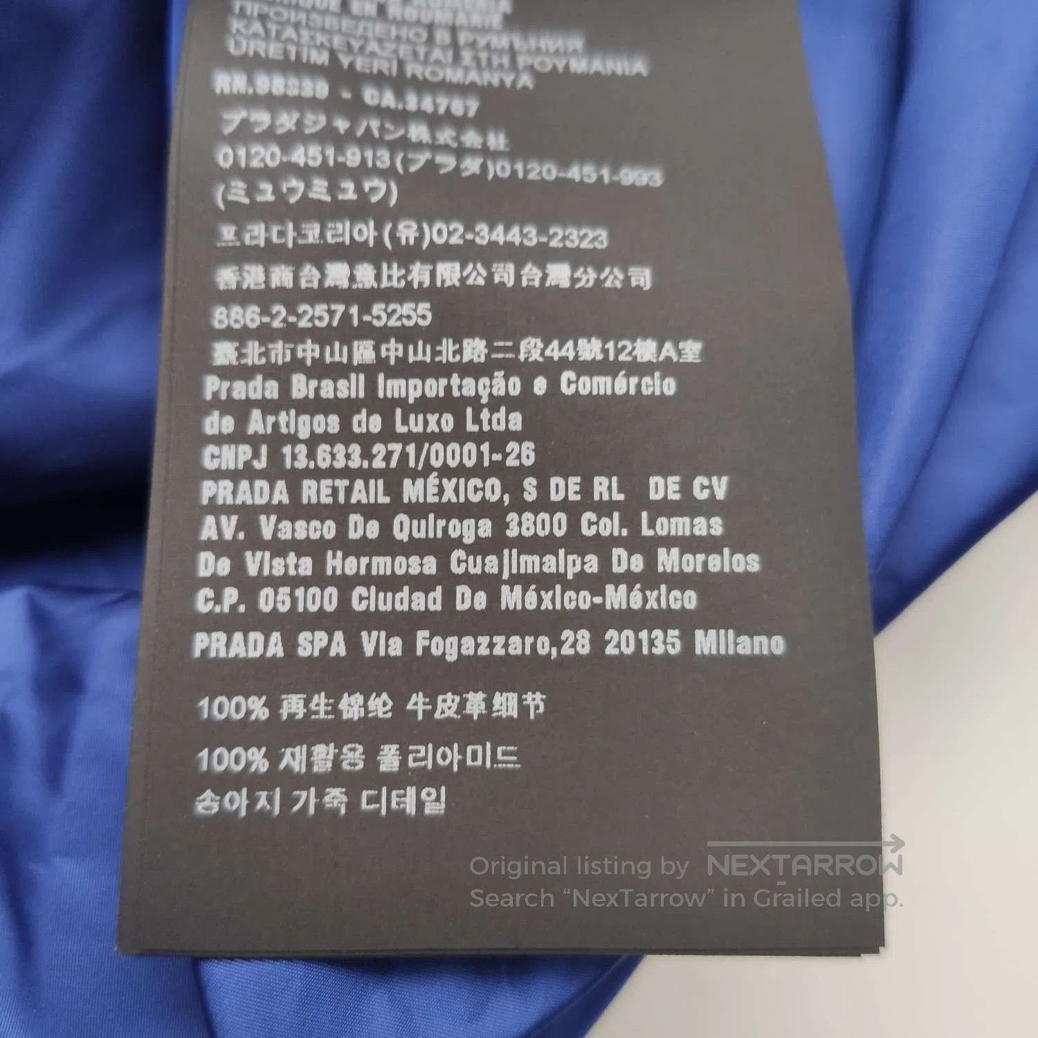 Prada Prada Blue Hooded Zip Jacket M. Size US S / EU 44-46 / 1 - 8 Thumbnail