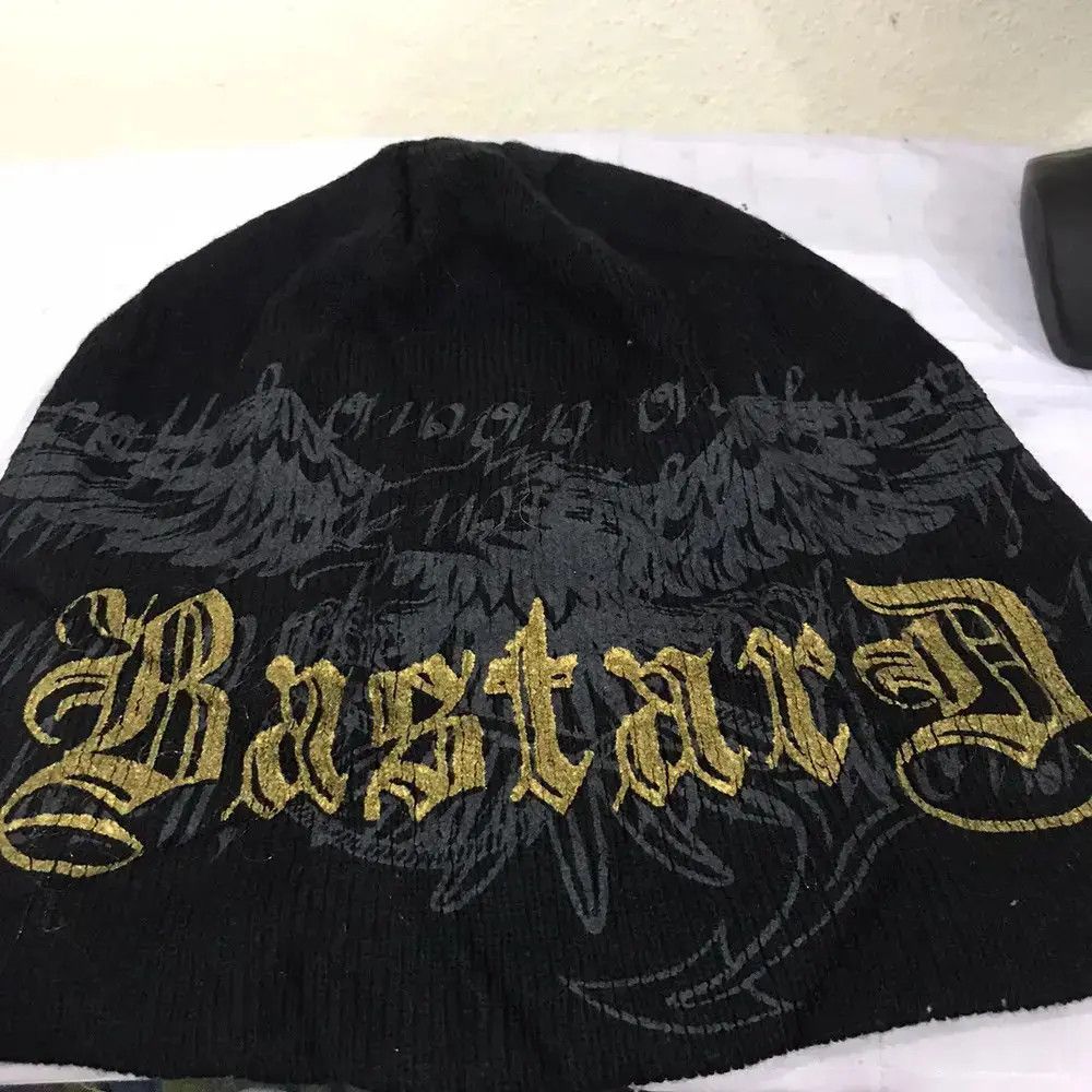 Japanese Brand Bastard Spellout Beanie Hat Size ONE SIZE - 6 Thumbnail